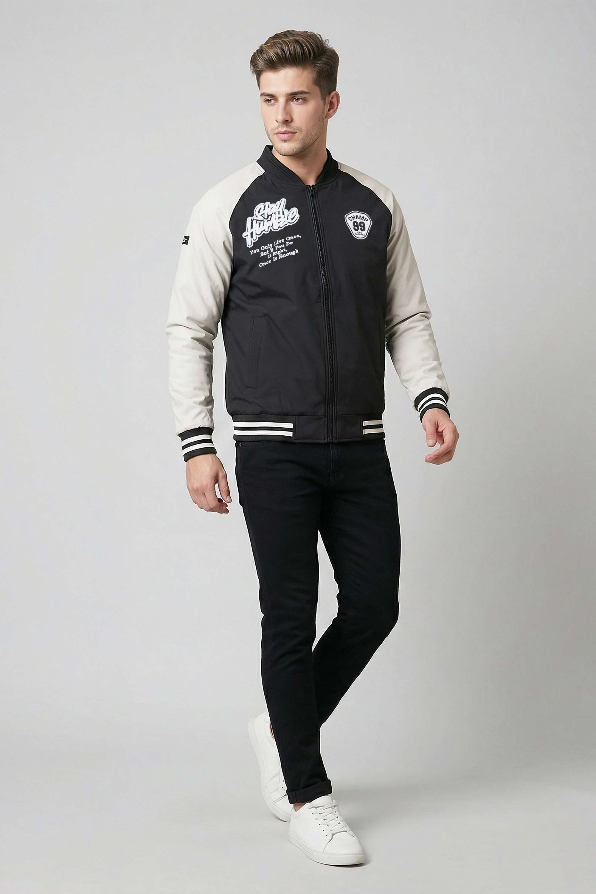 Polyester-Zipper-Regular-Fit-Men-s-Casual-Wear-Jacket