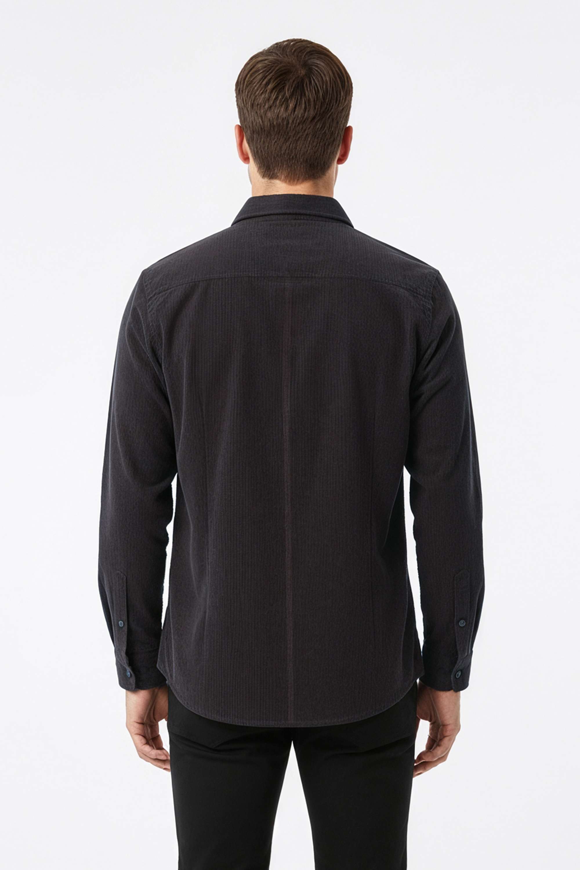 Solid-Cotton-Regular-Fit-Men-s-Casual-Wear-Shirt