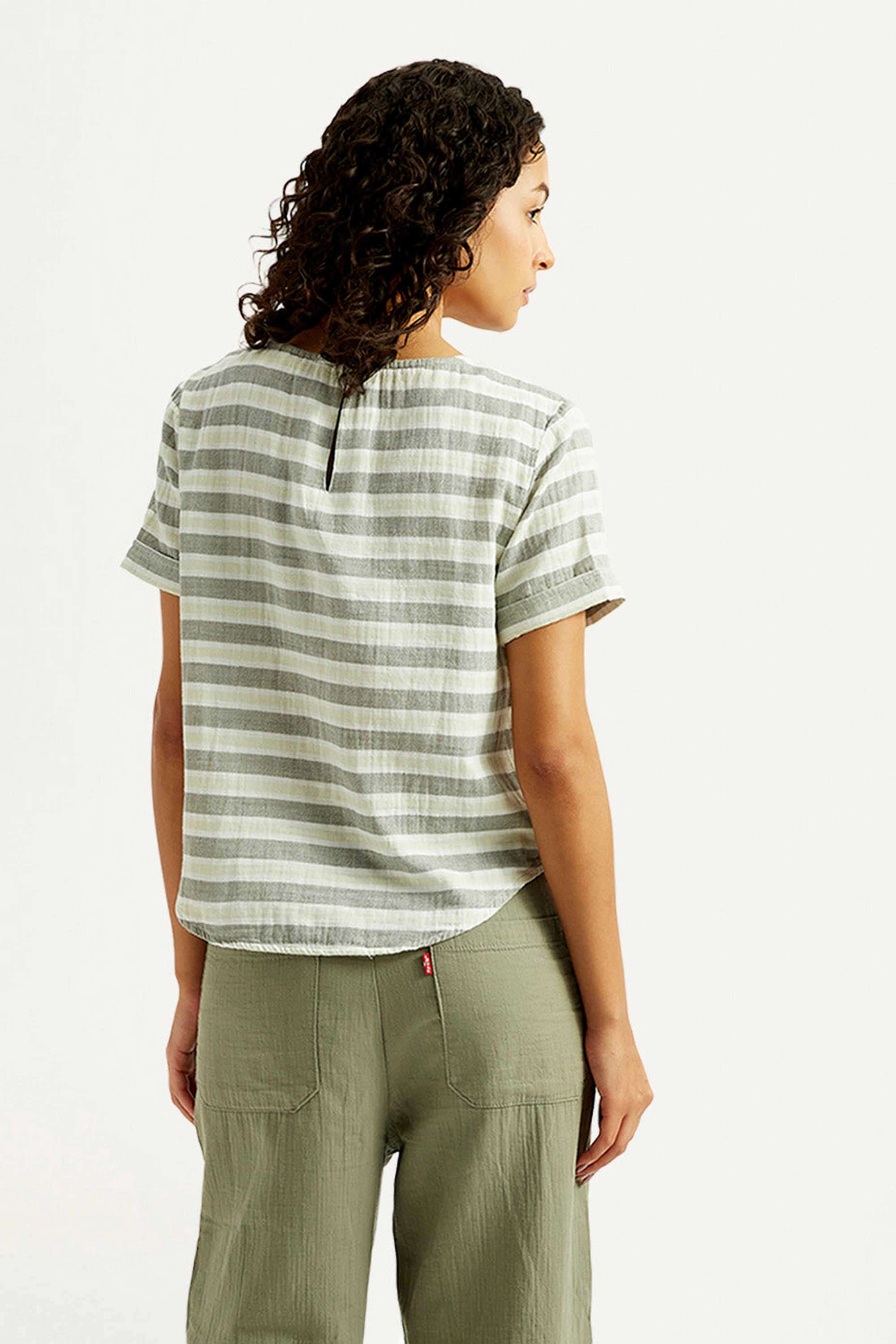 Stripes-Cotton-Round-Neck-Women-s-Top