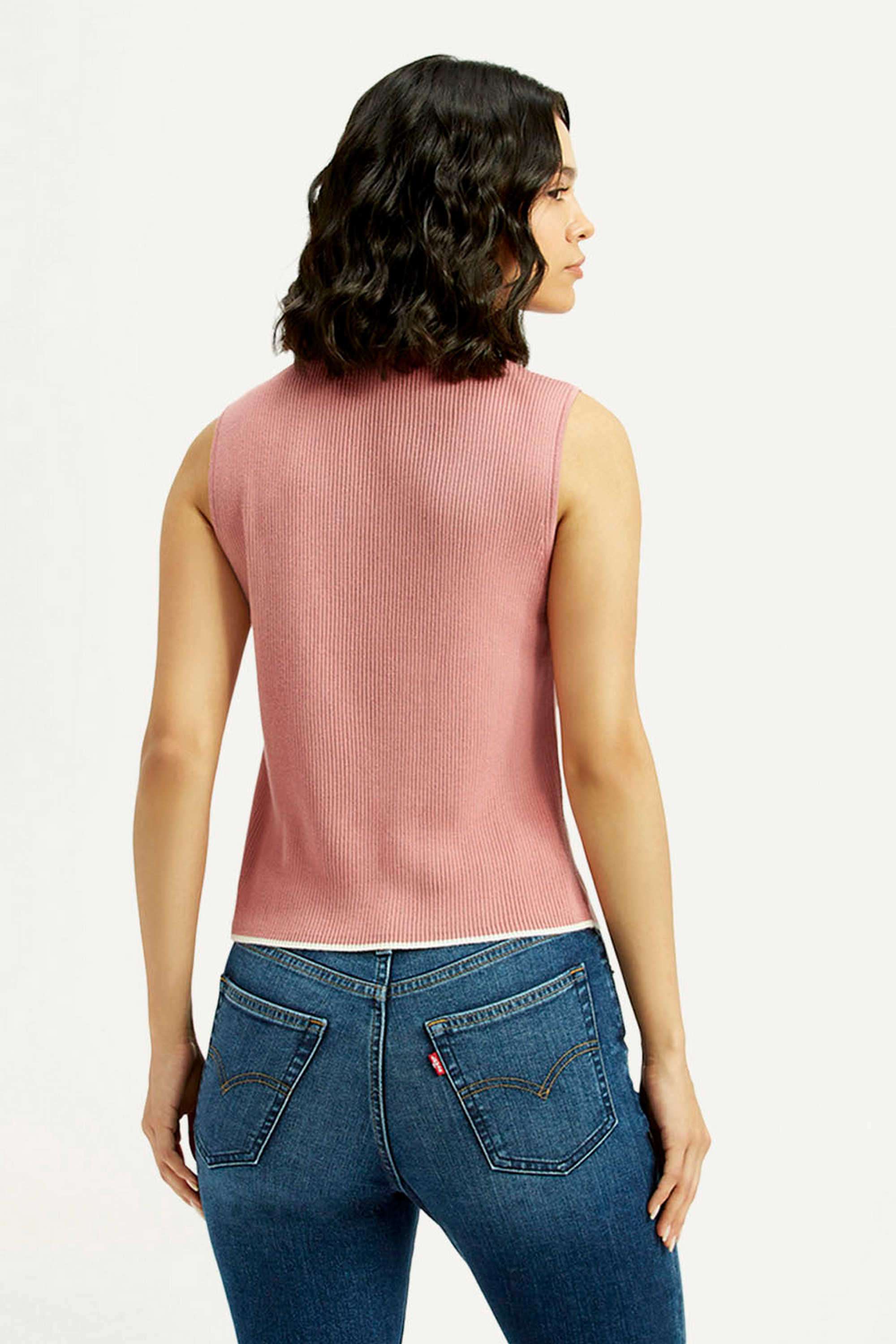 Solid-Cotton-Blend-Polo-Women-s-Top