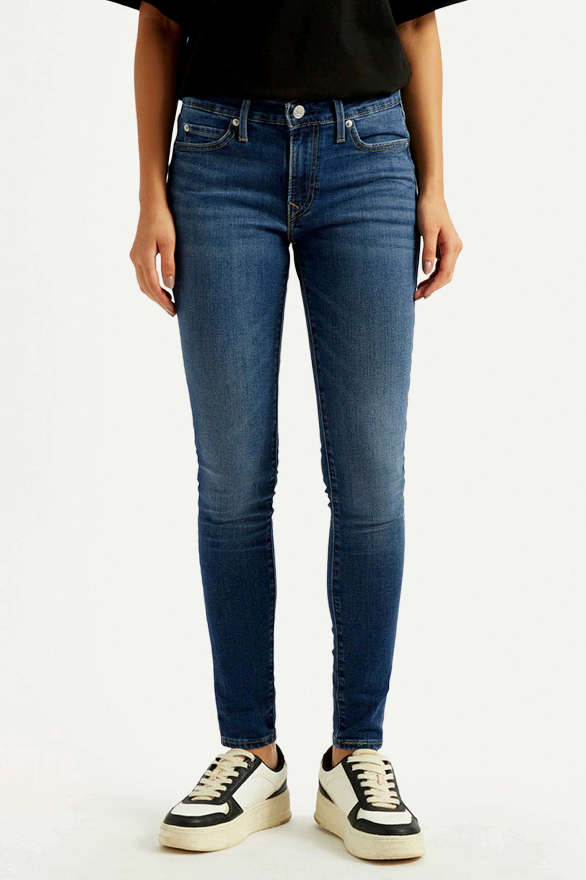 Solid-Blended-Fabric-Skinny-Fit-Women-s-Jeans