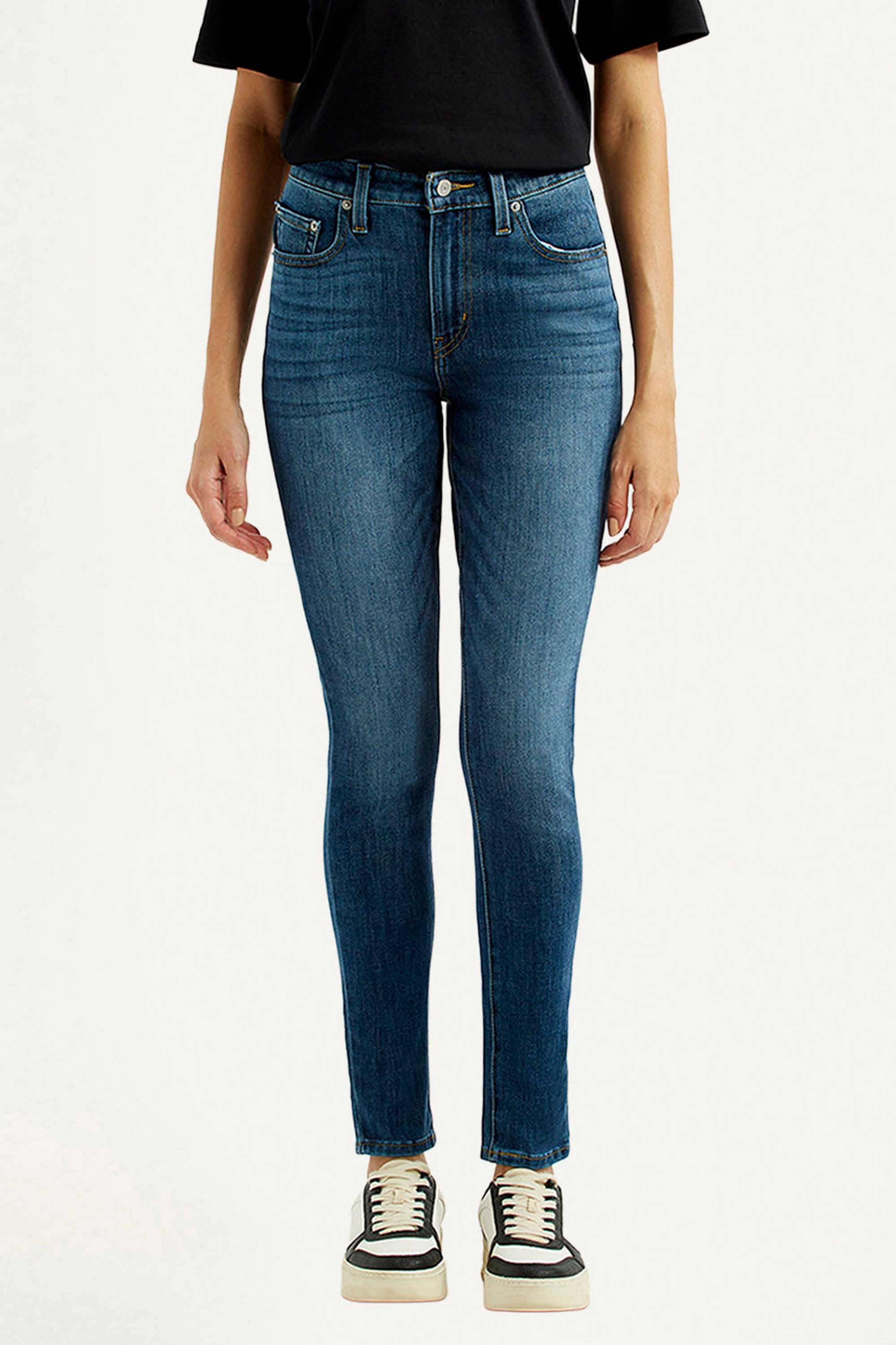 Solid-Skinny-Fit-Cotton-Blend-Women-s-Casual-Wear-Jeans