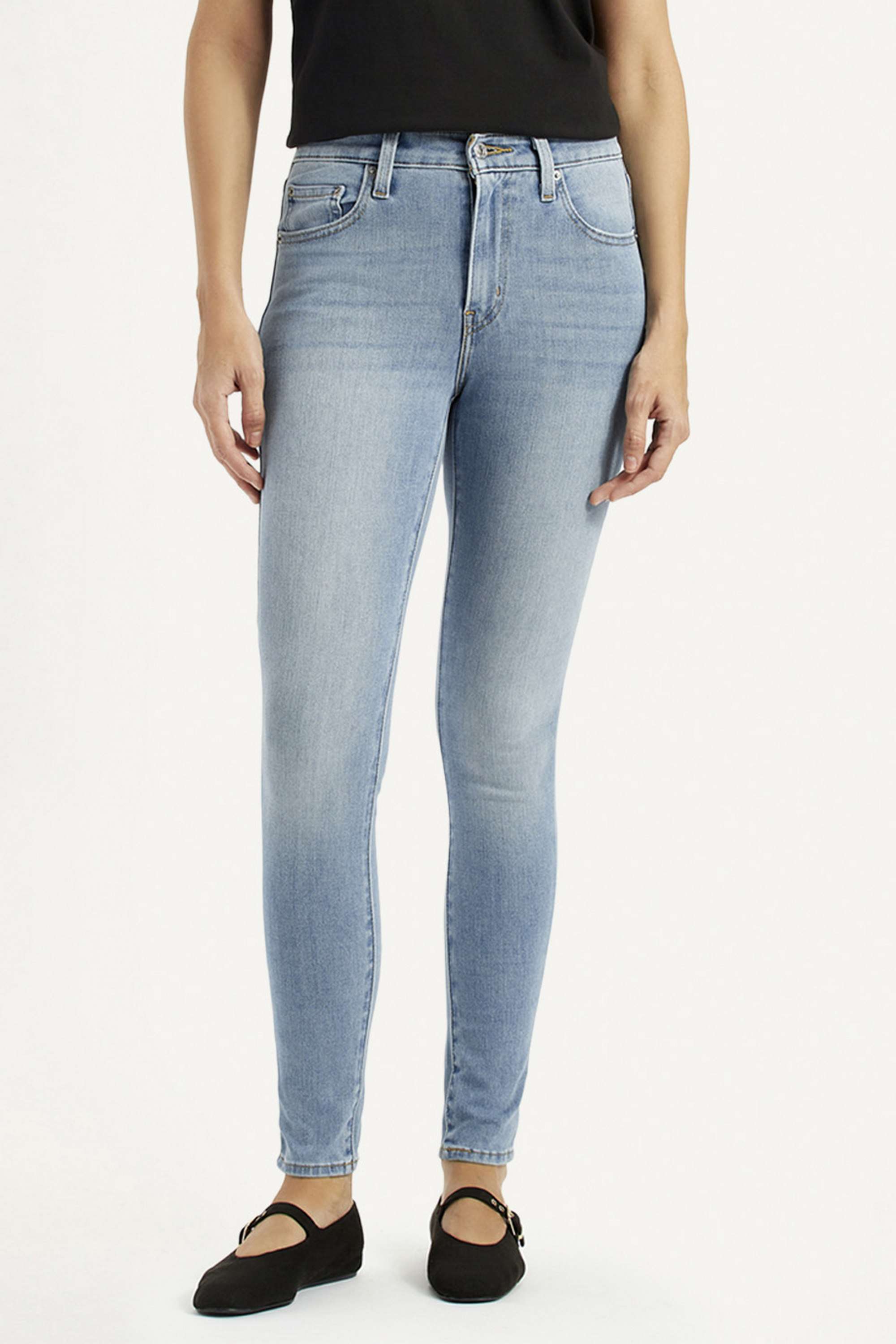 Solid-Skinny-Fit-Blended-Fabric-Women-s-Casual-Wear-Jeans