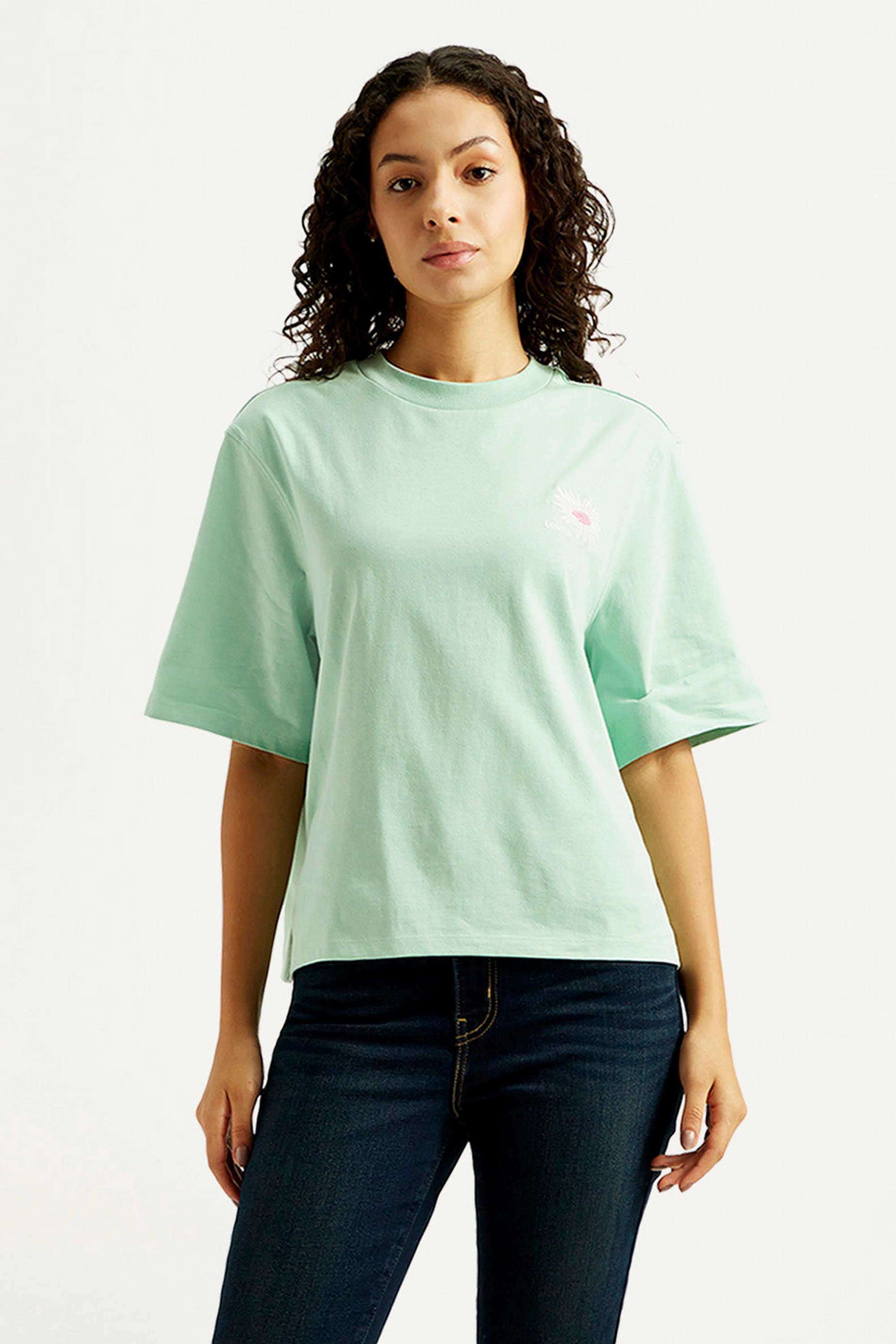 Floral-Cotton-Round-Neck-Women-s-T-Shirt