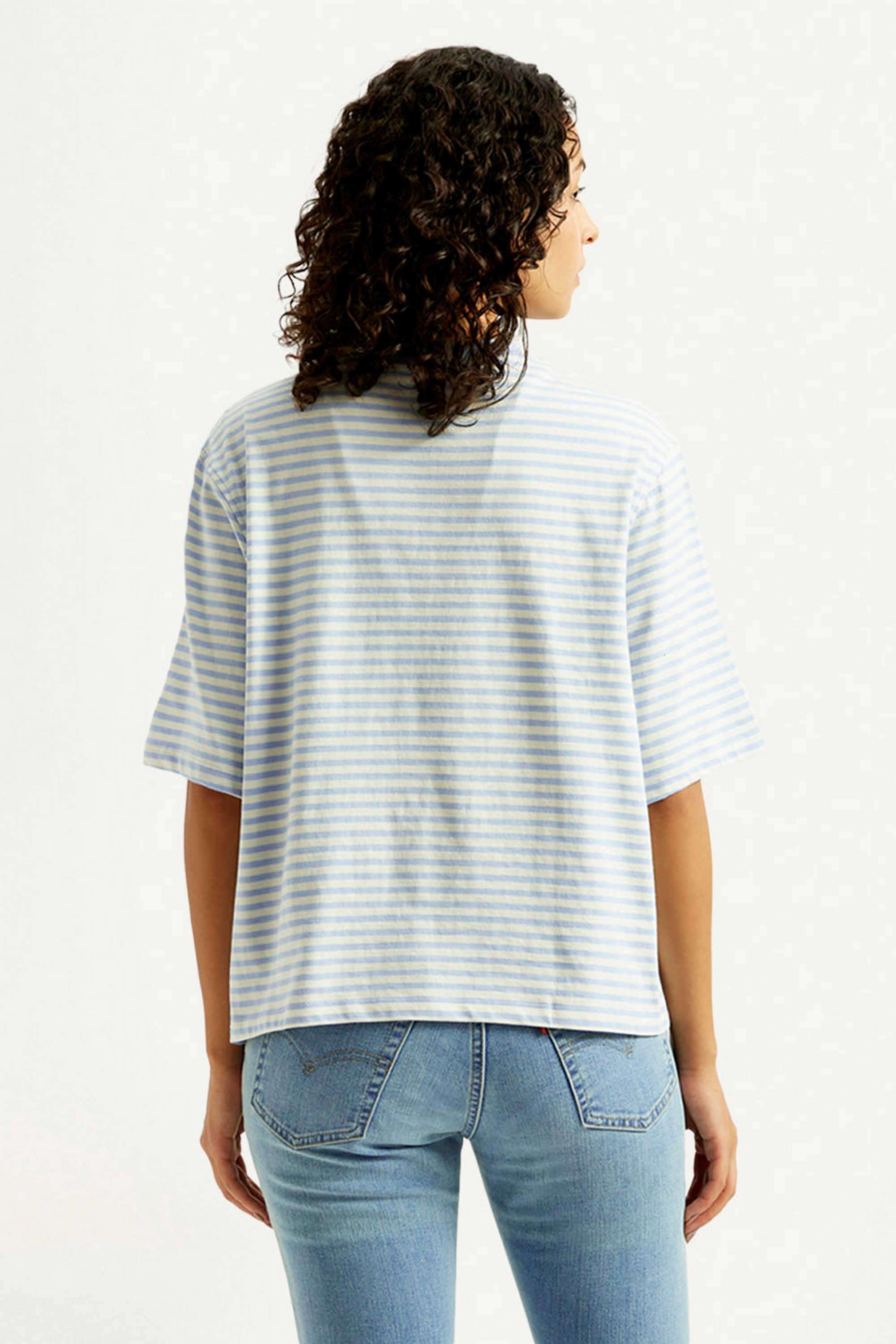 Stripes-Cotton-Round-Neck-Women-s-T-Shirt