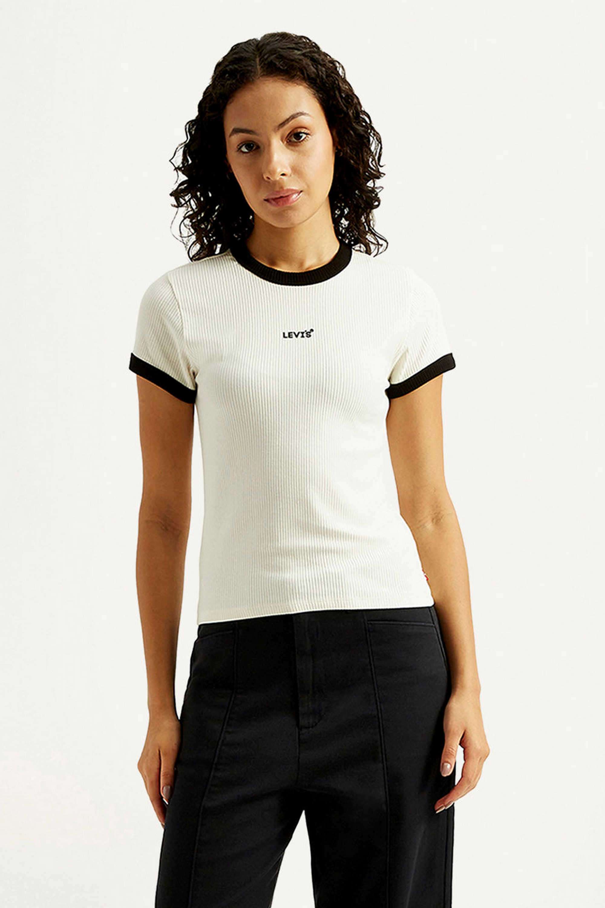 Solid-Cotton-Round-Neck-Women-s-T-Shirt