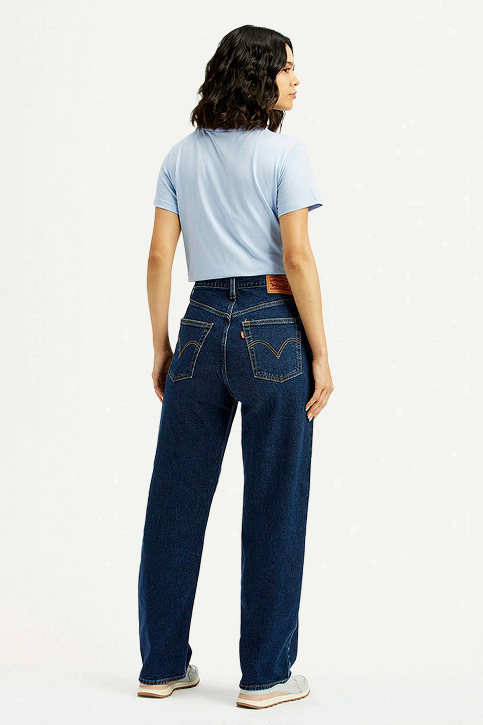 Solid-Cotton-Straight-Fit-Women-s-Jeans