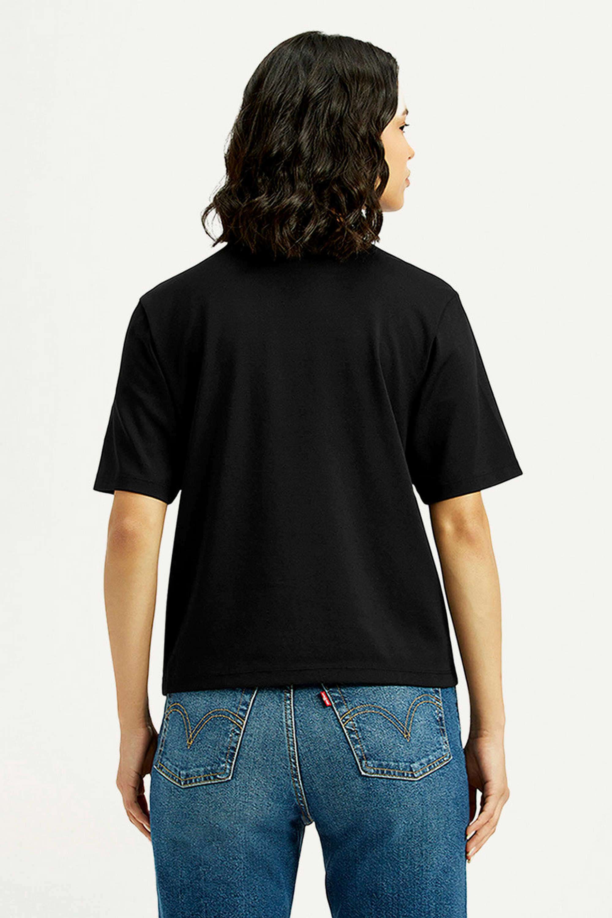 Printed-Cotton-Blend-Round-Neck-Women-s-T-Shirt