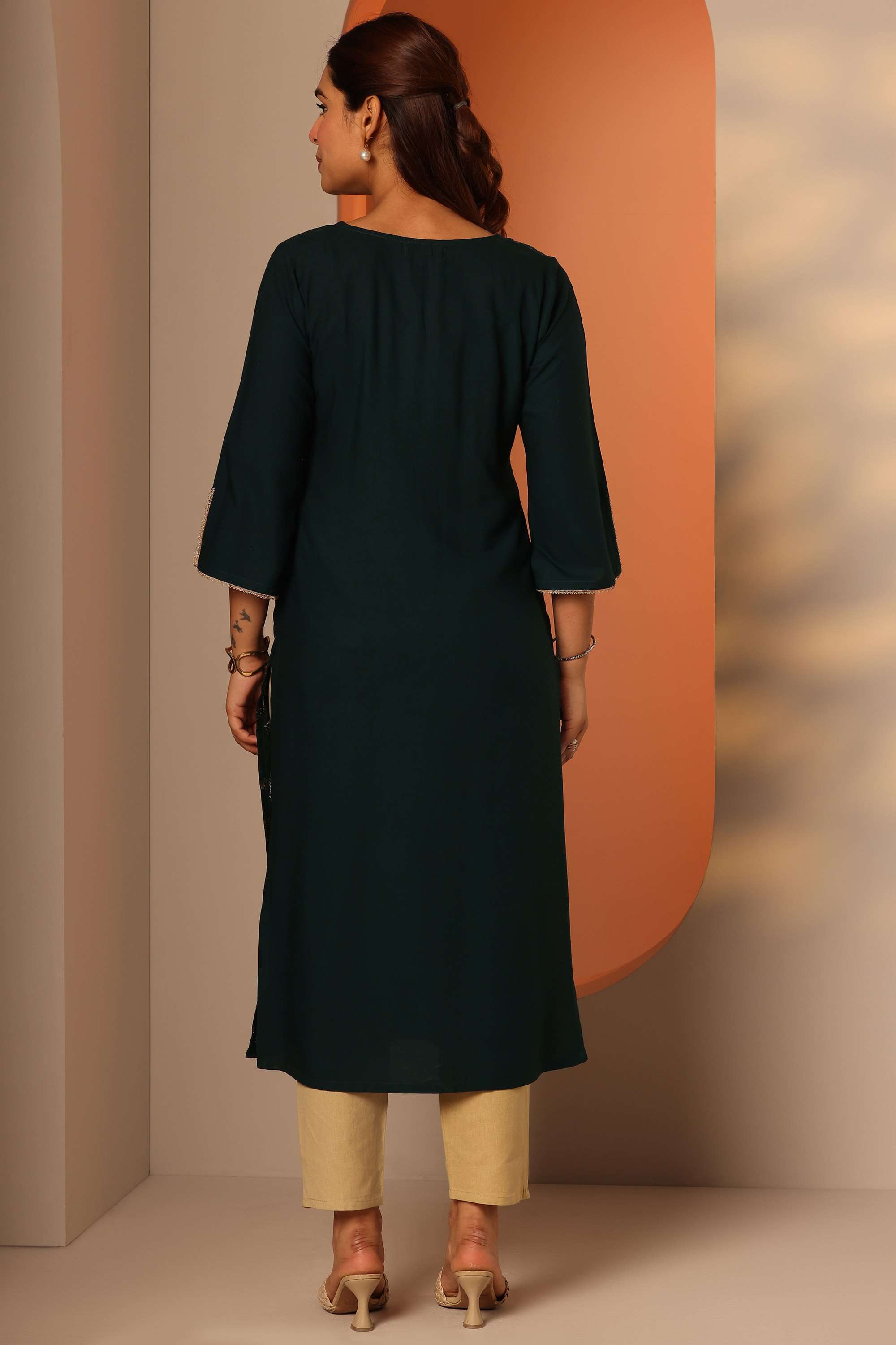 Rayon-Straight-Fit-Women-s-Kurta