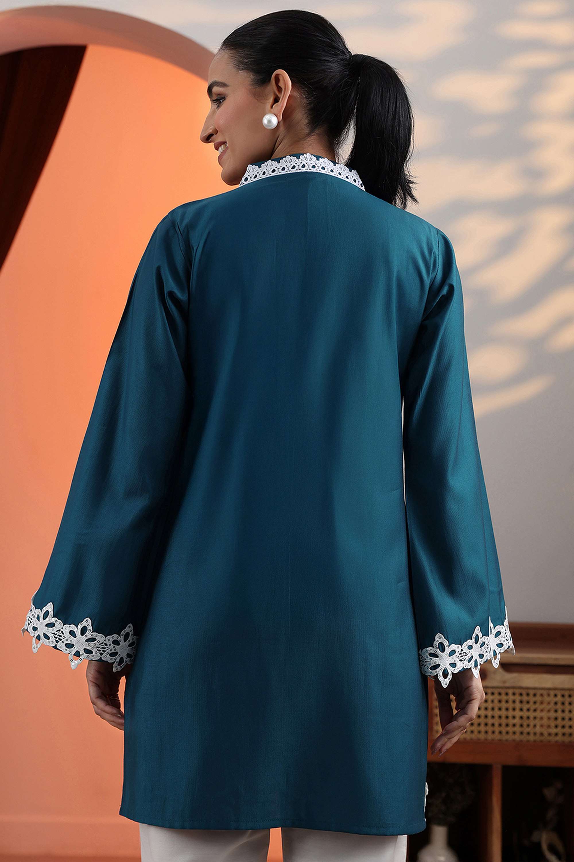 Blended-Fabric-Straight-Fit-Women-s-Kurti