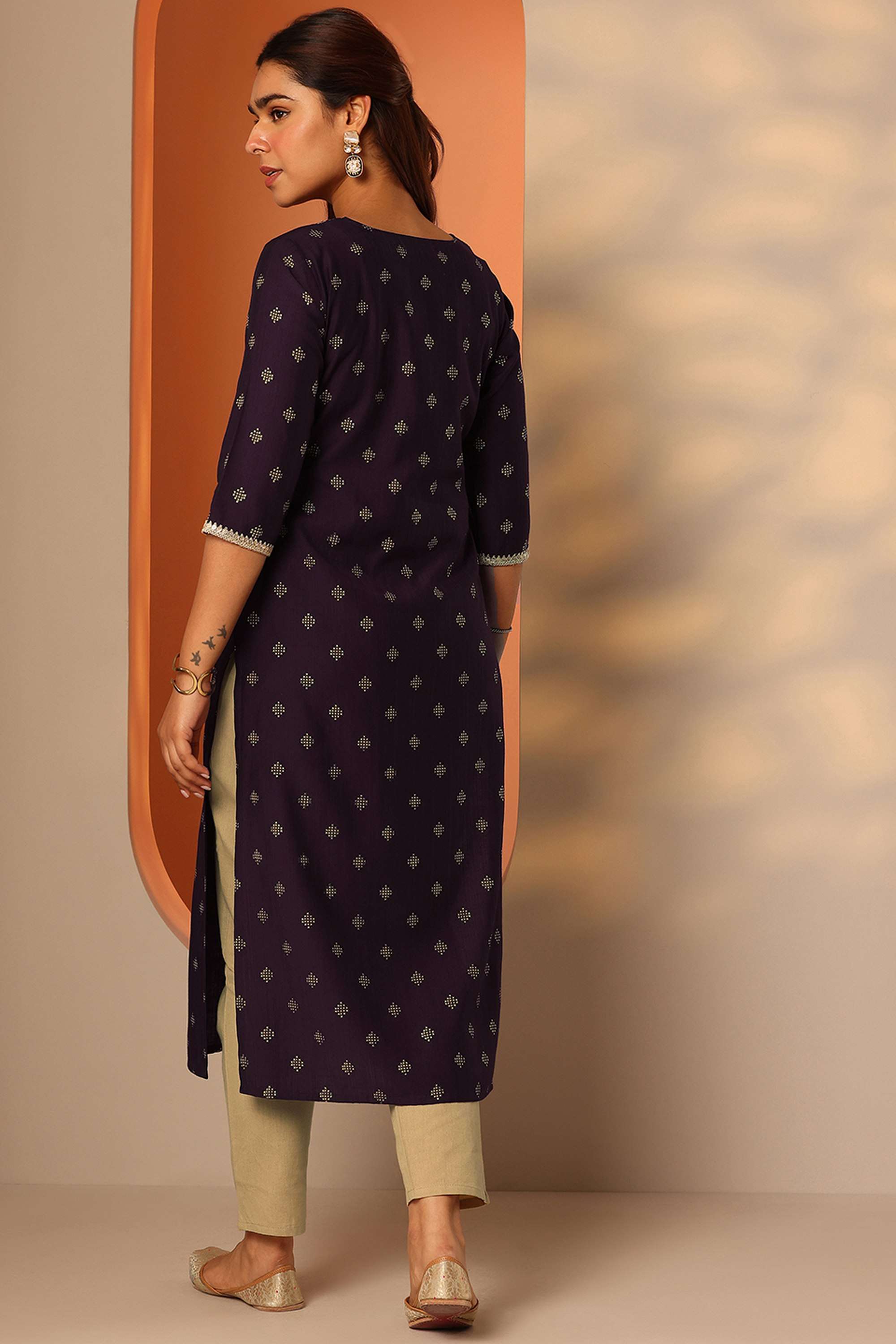 Traditional-Silk-Round-Neck-Women-Festive-wear-Kurta