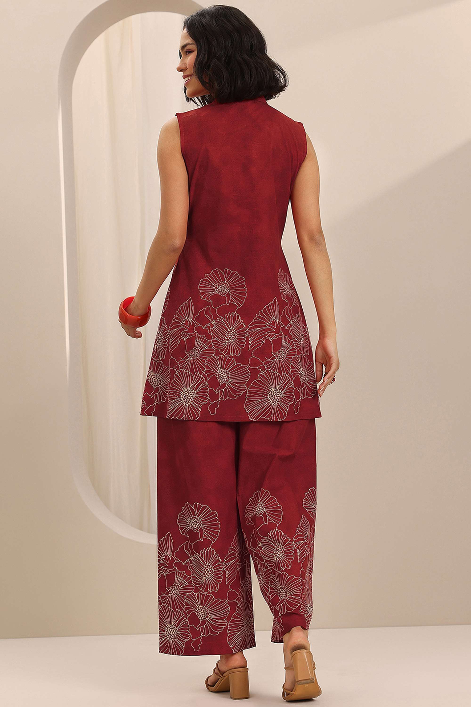 Sleeveless-Regular-Fit-Cotton-Women-s-Co-Ord-Set