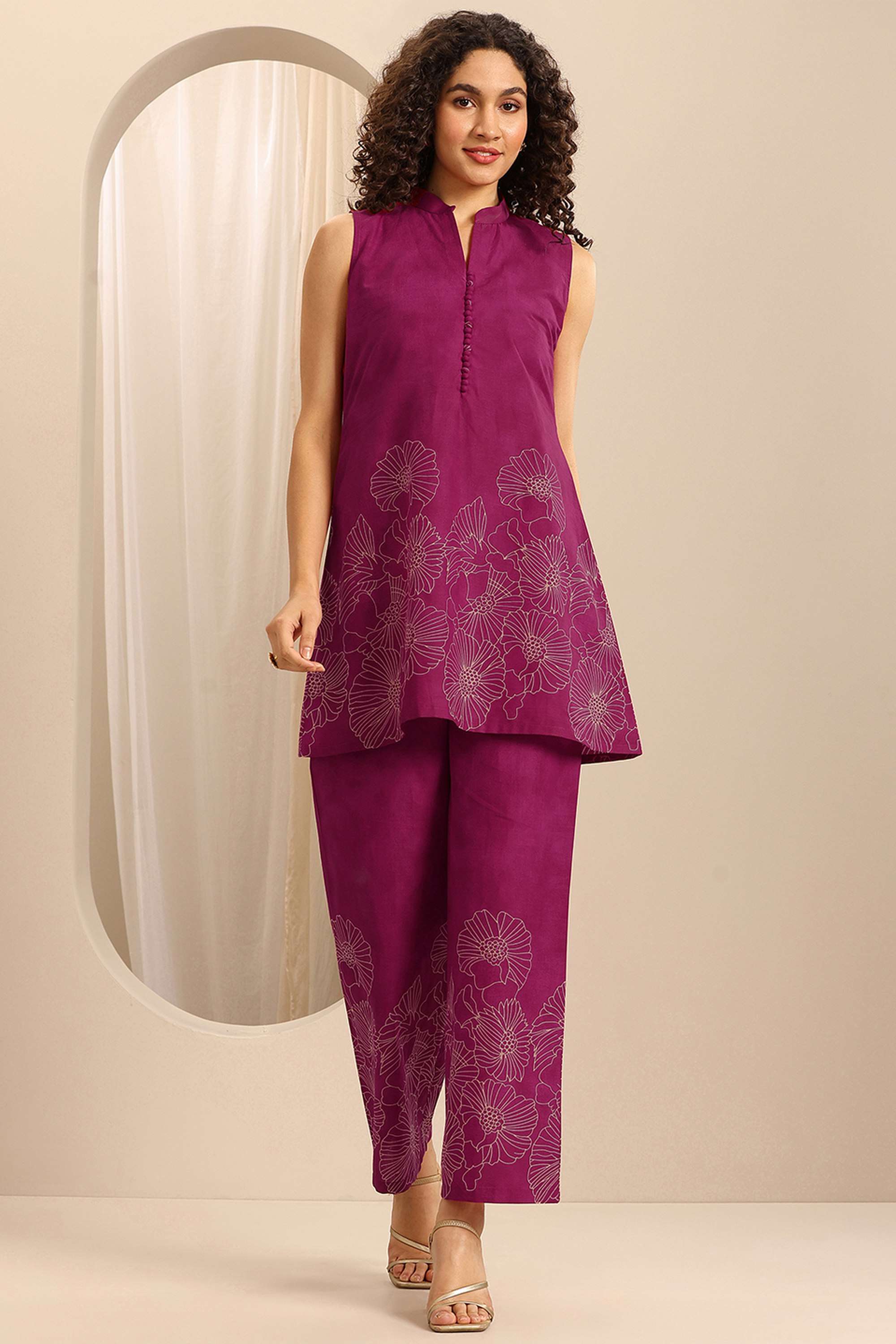 Cotton-Straight-Fit-Women-s-Co-Ord-Set