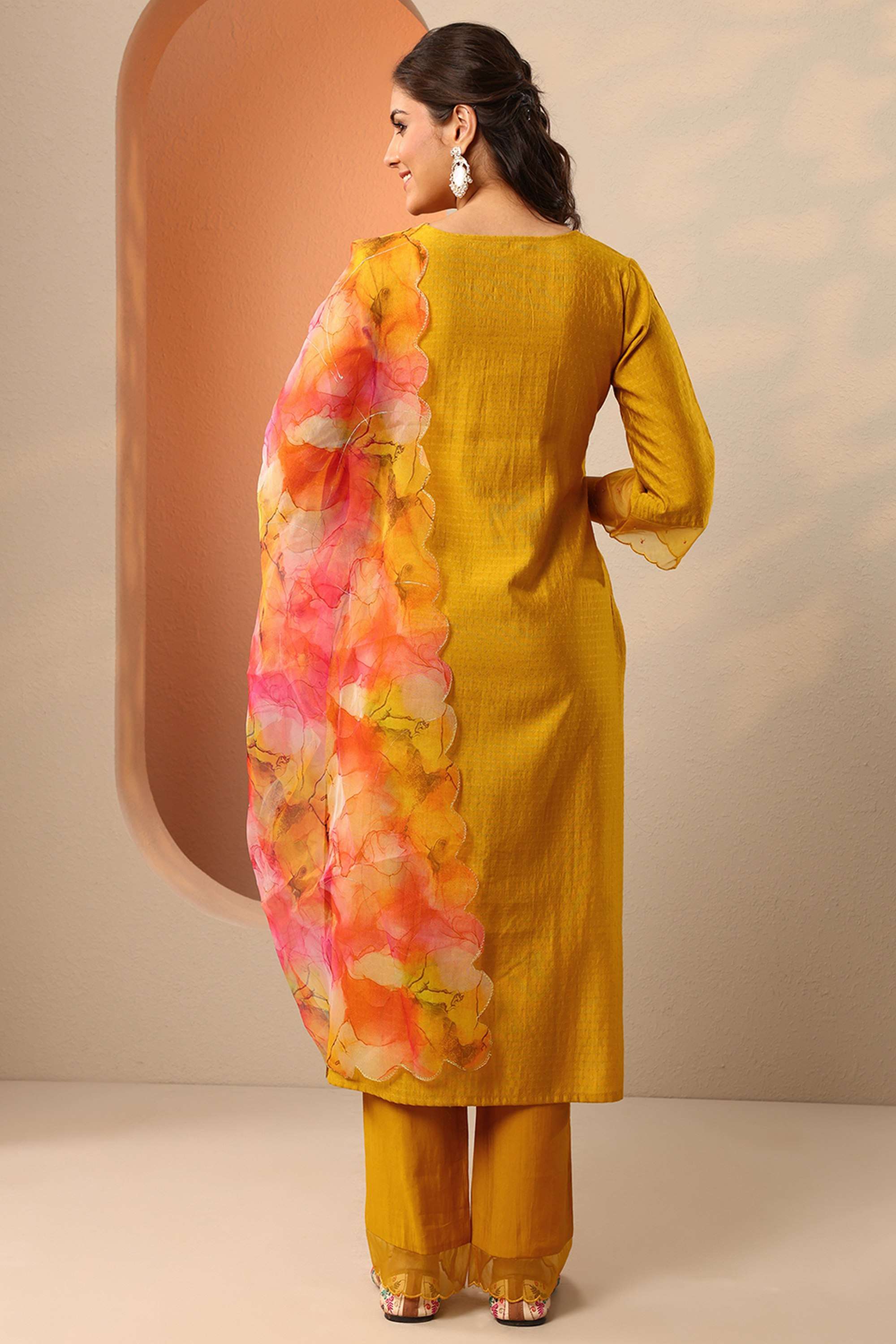 Blended-Fabric-Straight-Fit-Women-s-Kurta-Set