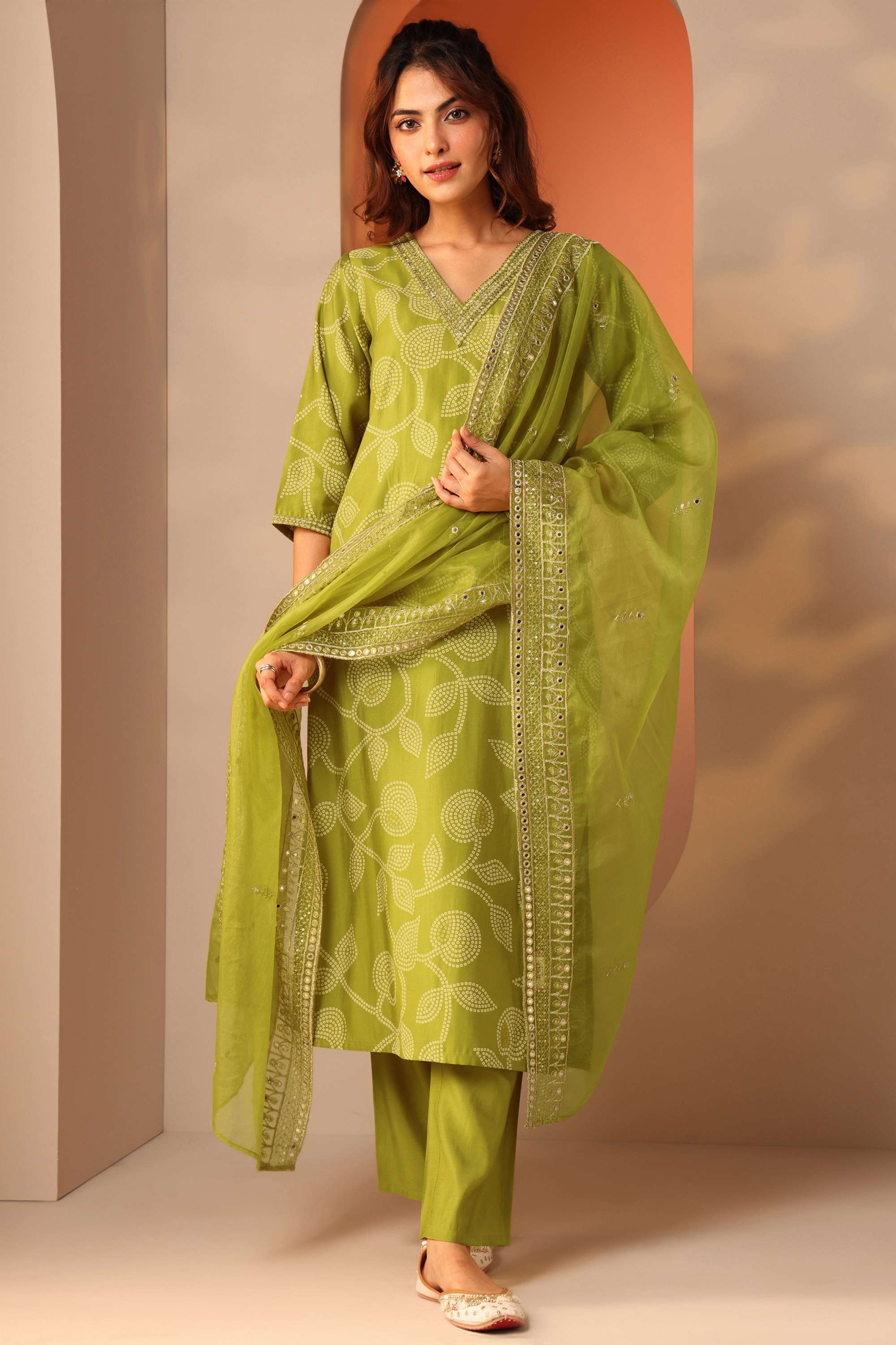 Blended-Fabric-Straight-Fit-Women-s-Kurta-Set