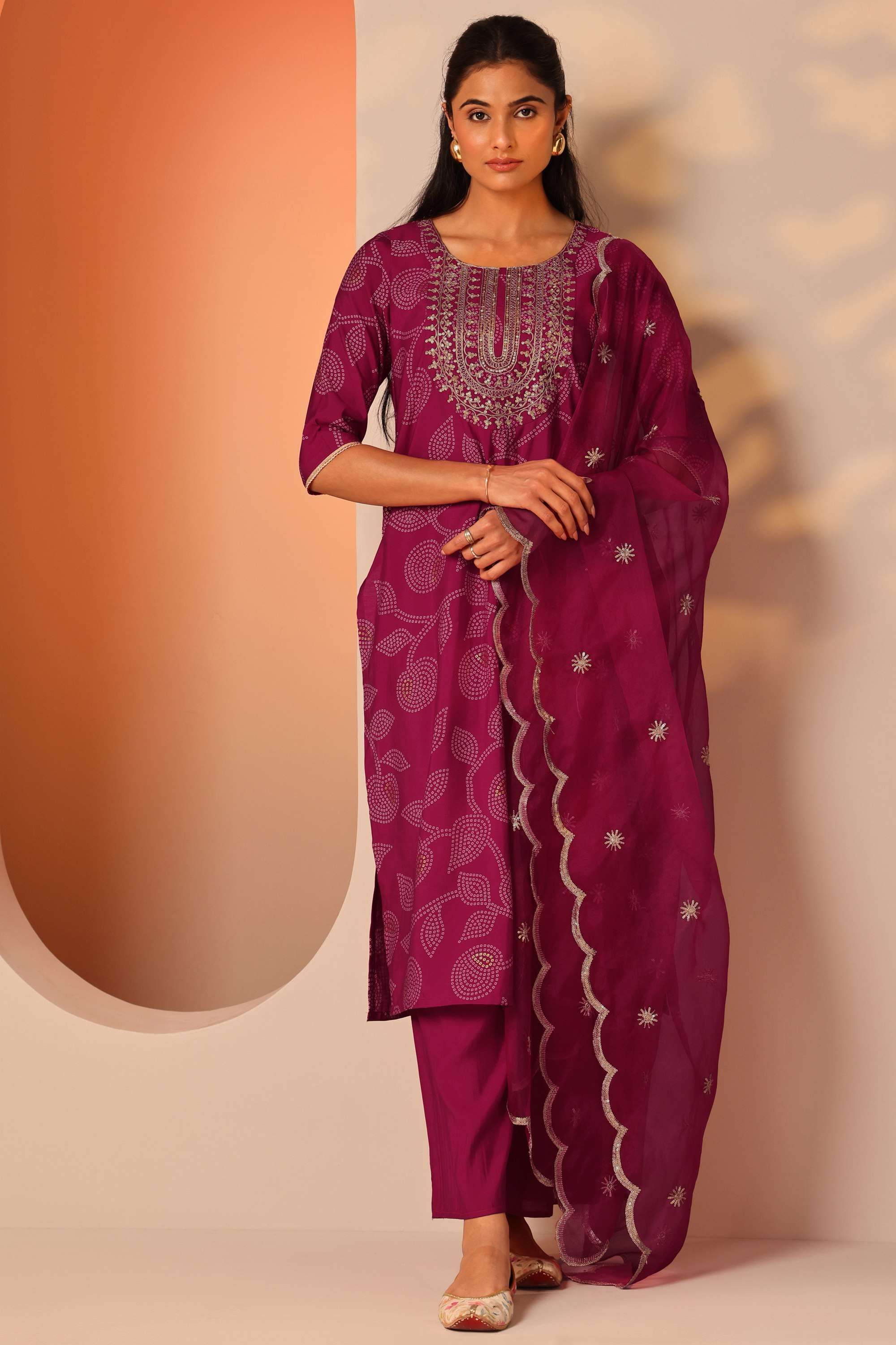 Blended-Fabric-Straight-Fit-Women-s-Kurta-Set