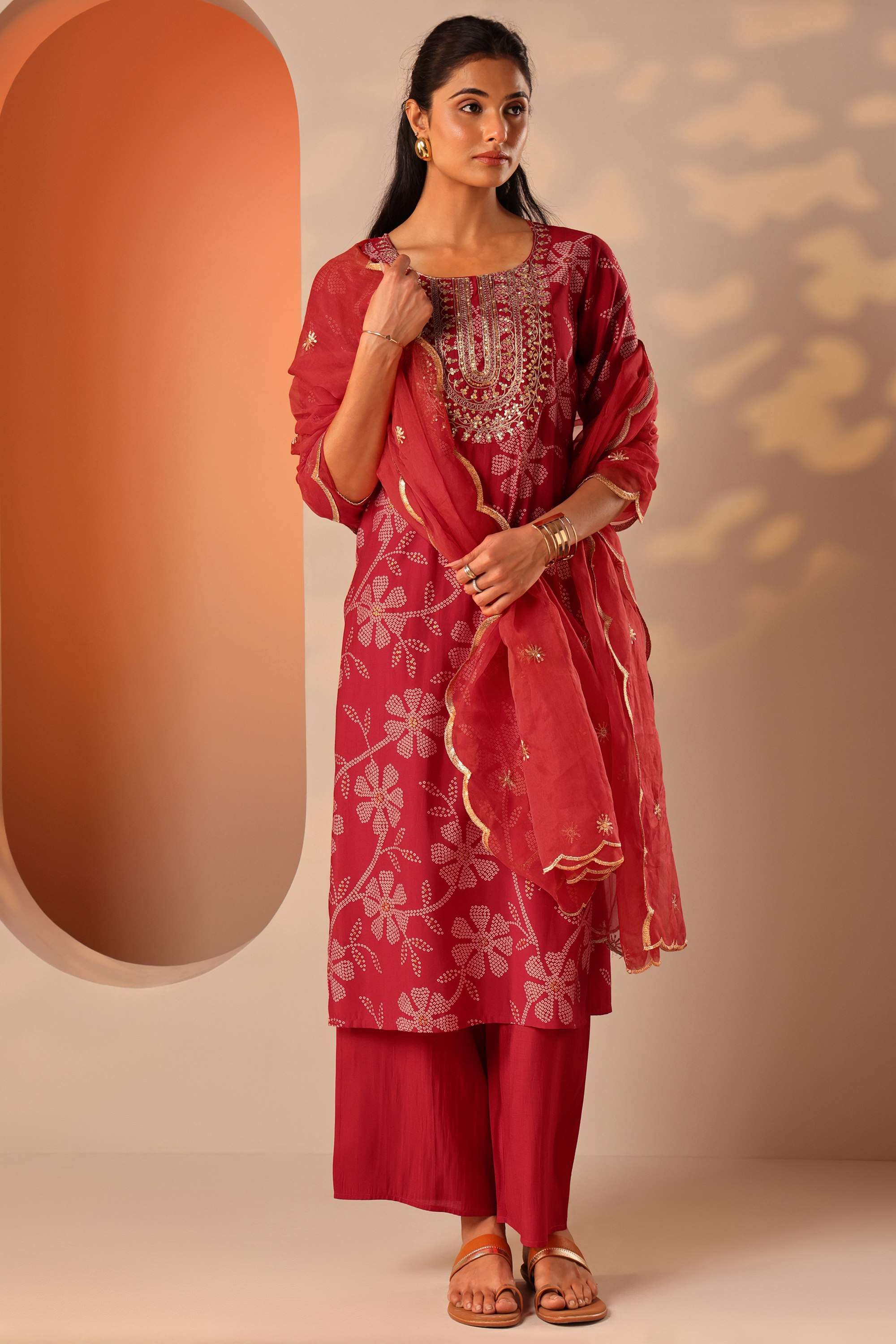 Blended-Fabric-Straight-Fit-Women-s-Kurta-Set