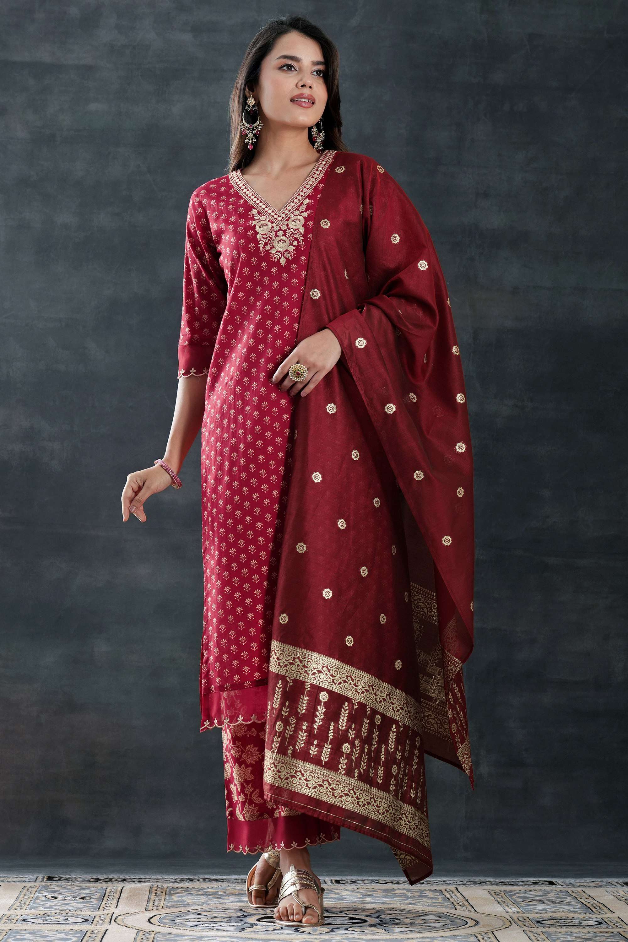 Cotton-Straight-Fit-Women-s-Kurta-Set