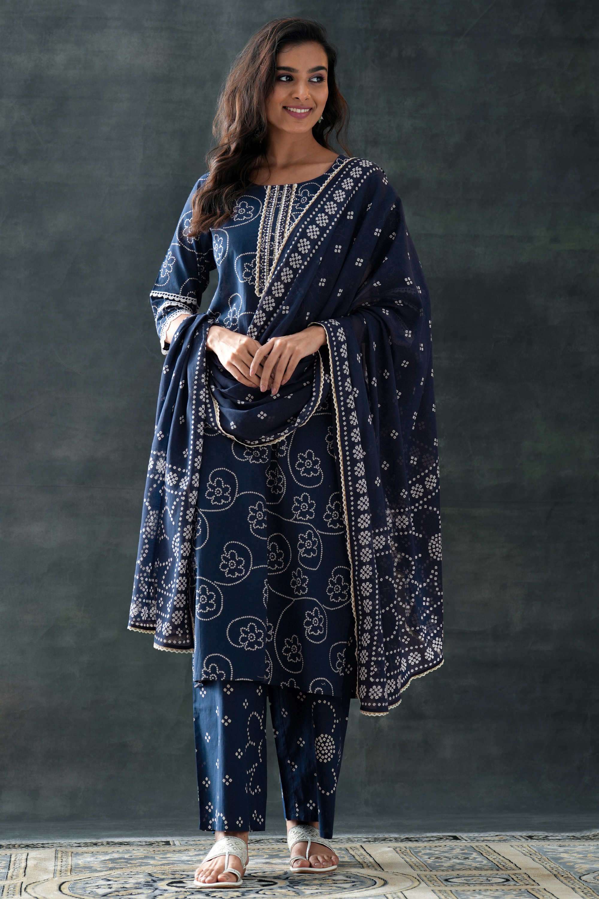 Floral-Cotton-Straight-Fit-Women-s-Kurta-Set