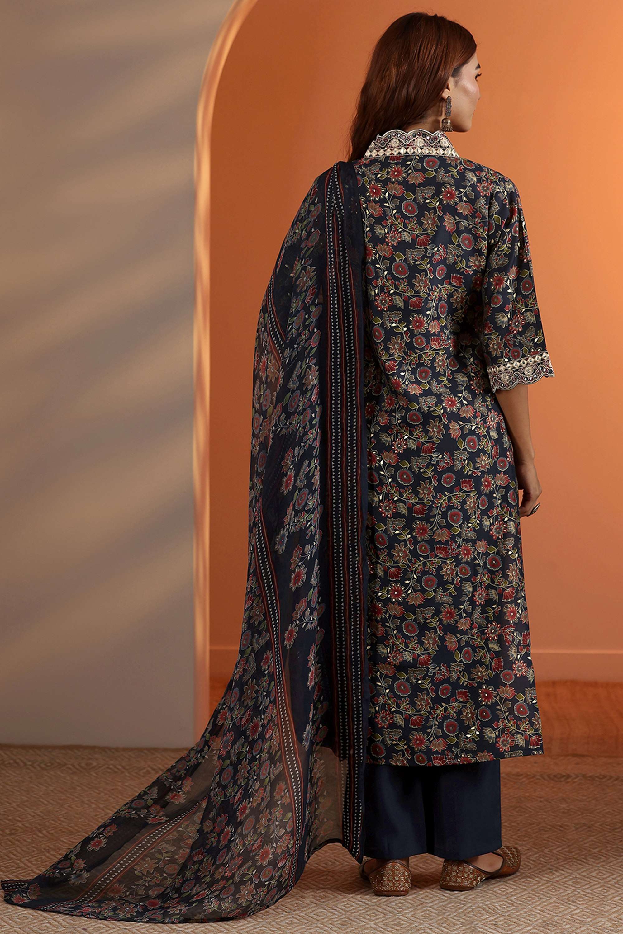 Blended-Fabric-Straight-Fit-Women-s-Kurta-Set