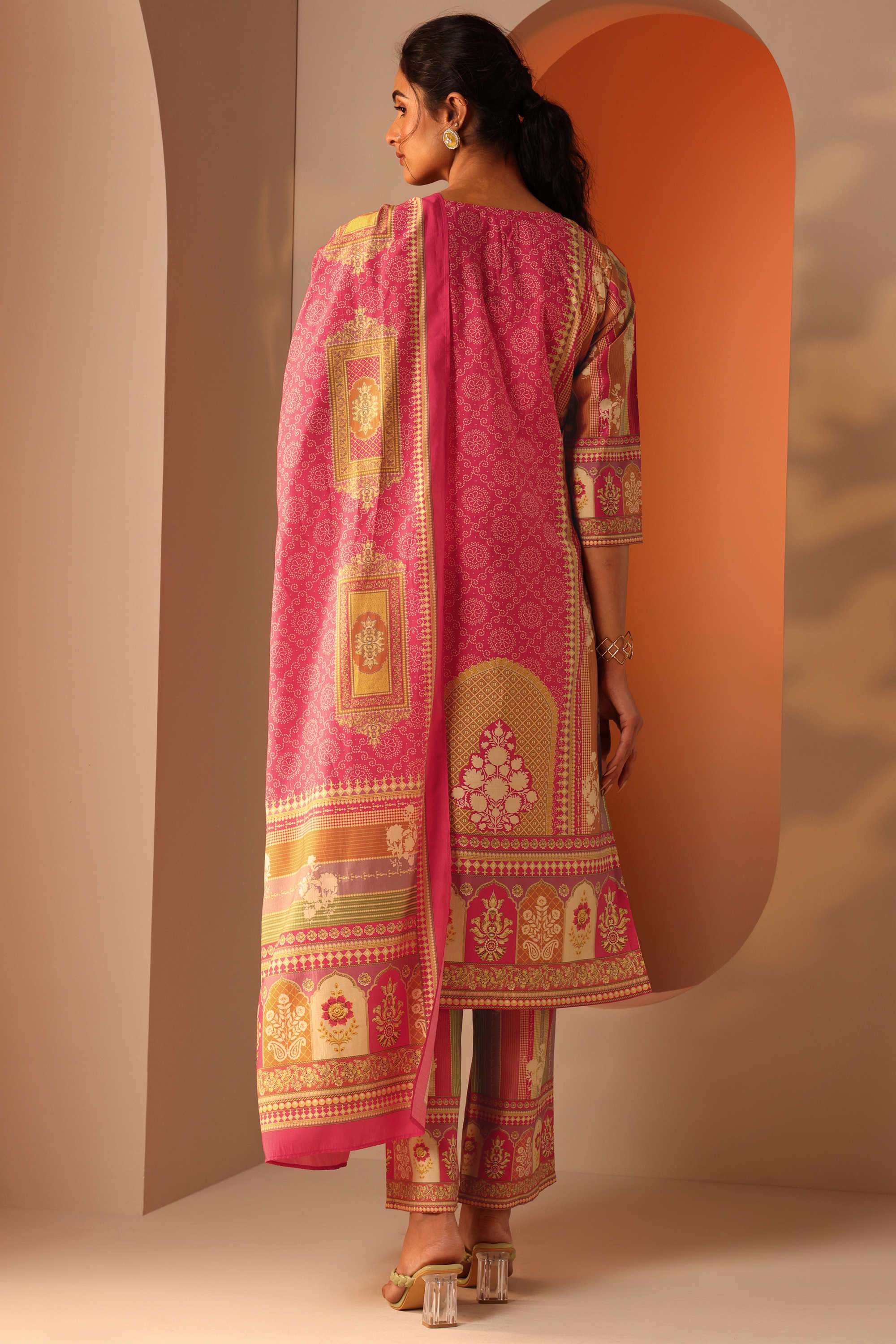 Traditional-Blended-Fabric-Straight-Fit-Women-s-Kurta-Set