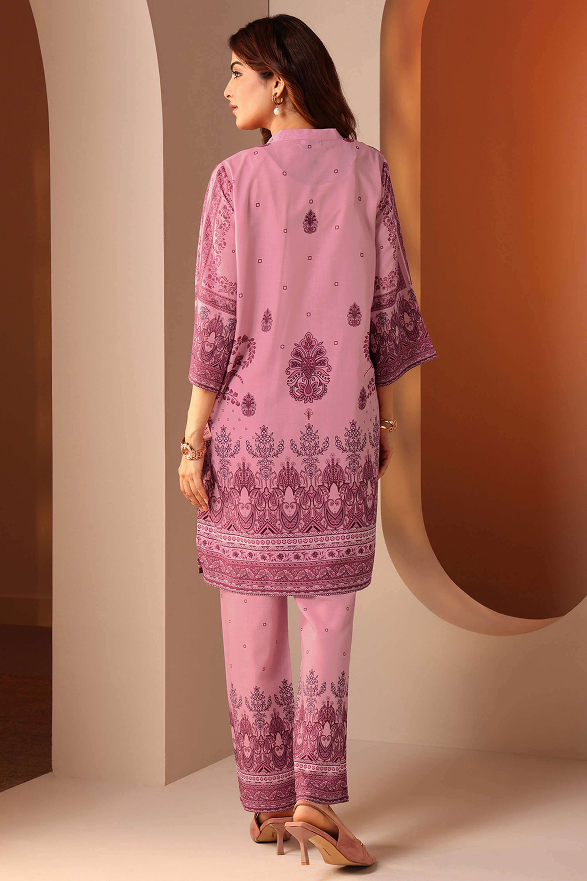 Printed-Ankle-Length-Cotton-Blend-Woven-Women-s-Co-Ord-Set