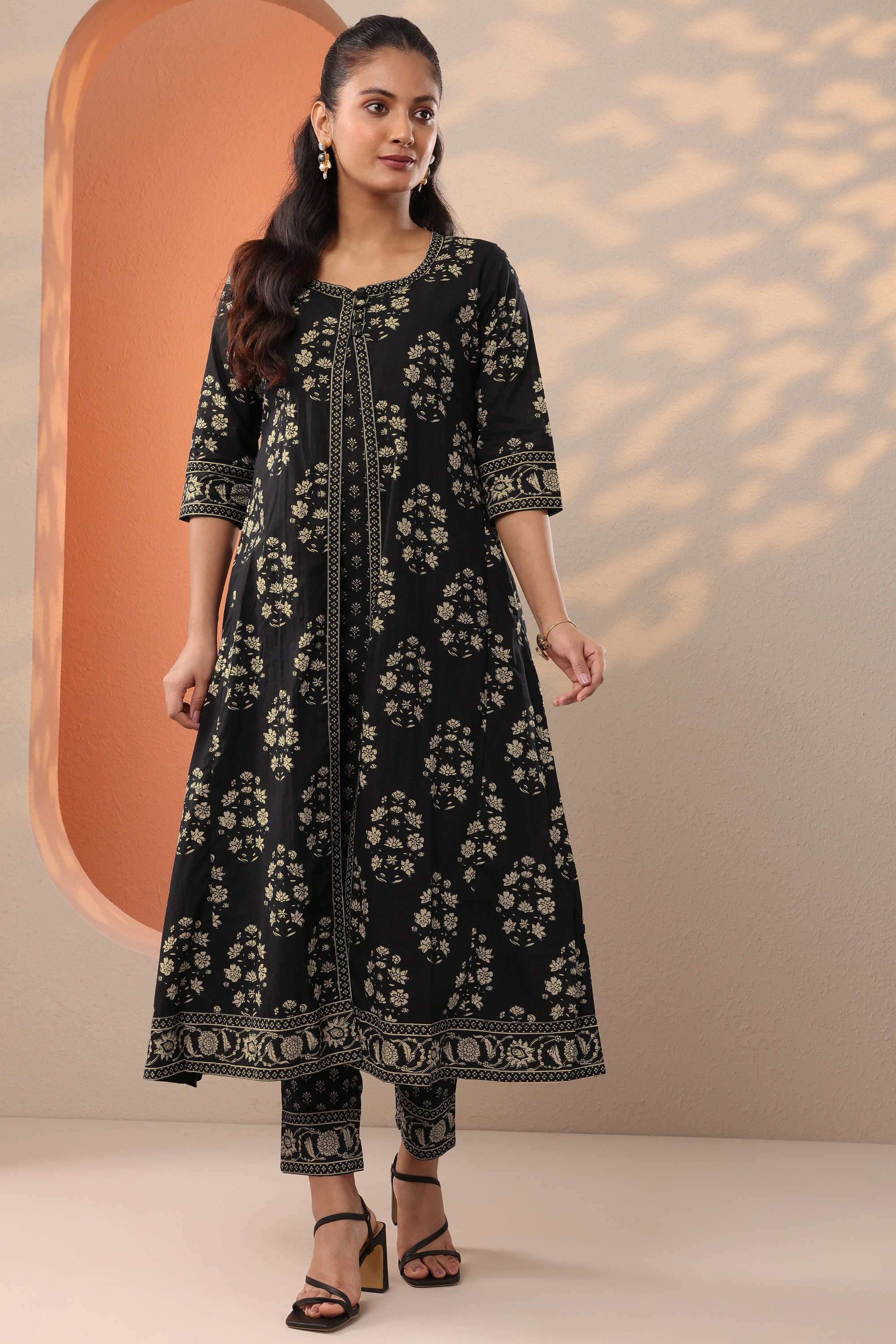 Floral-Cotton-Straight-Fit-Women-s-Kurta-Set