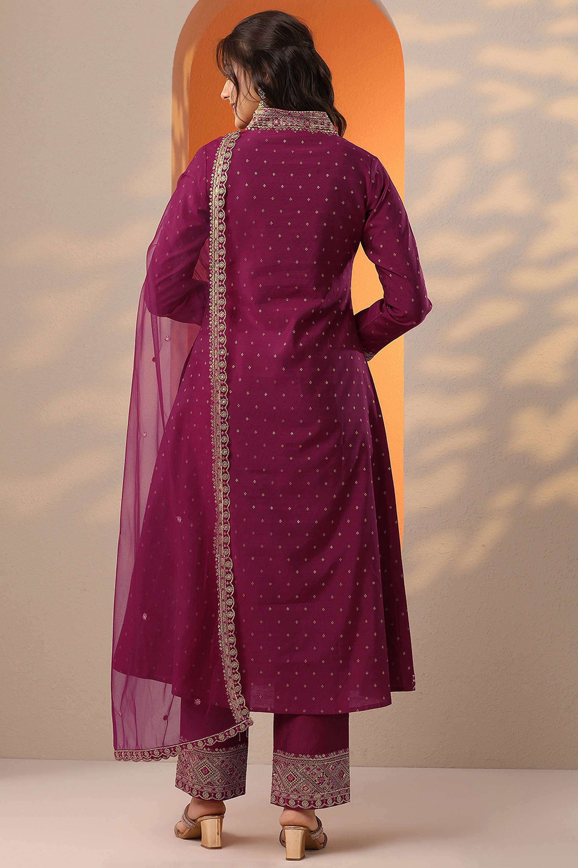 Floral-Blended-Fabric-Straight-Fit-Women-s-Kurta-Set