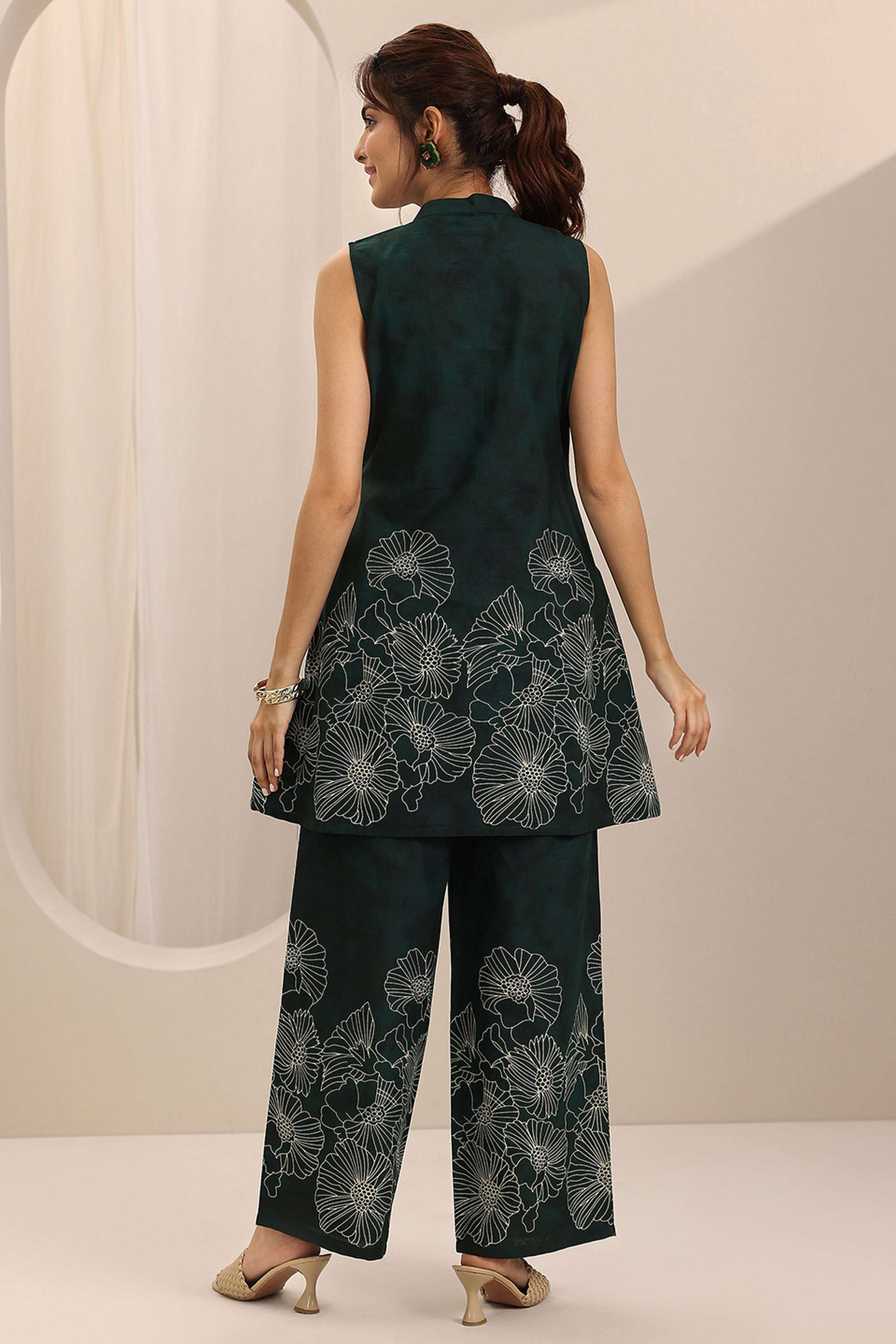 Printed-Cotton-Round-Neck-Women-s-Casual-Wear-Co-Ord-Set