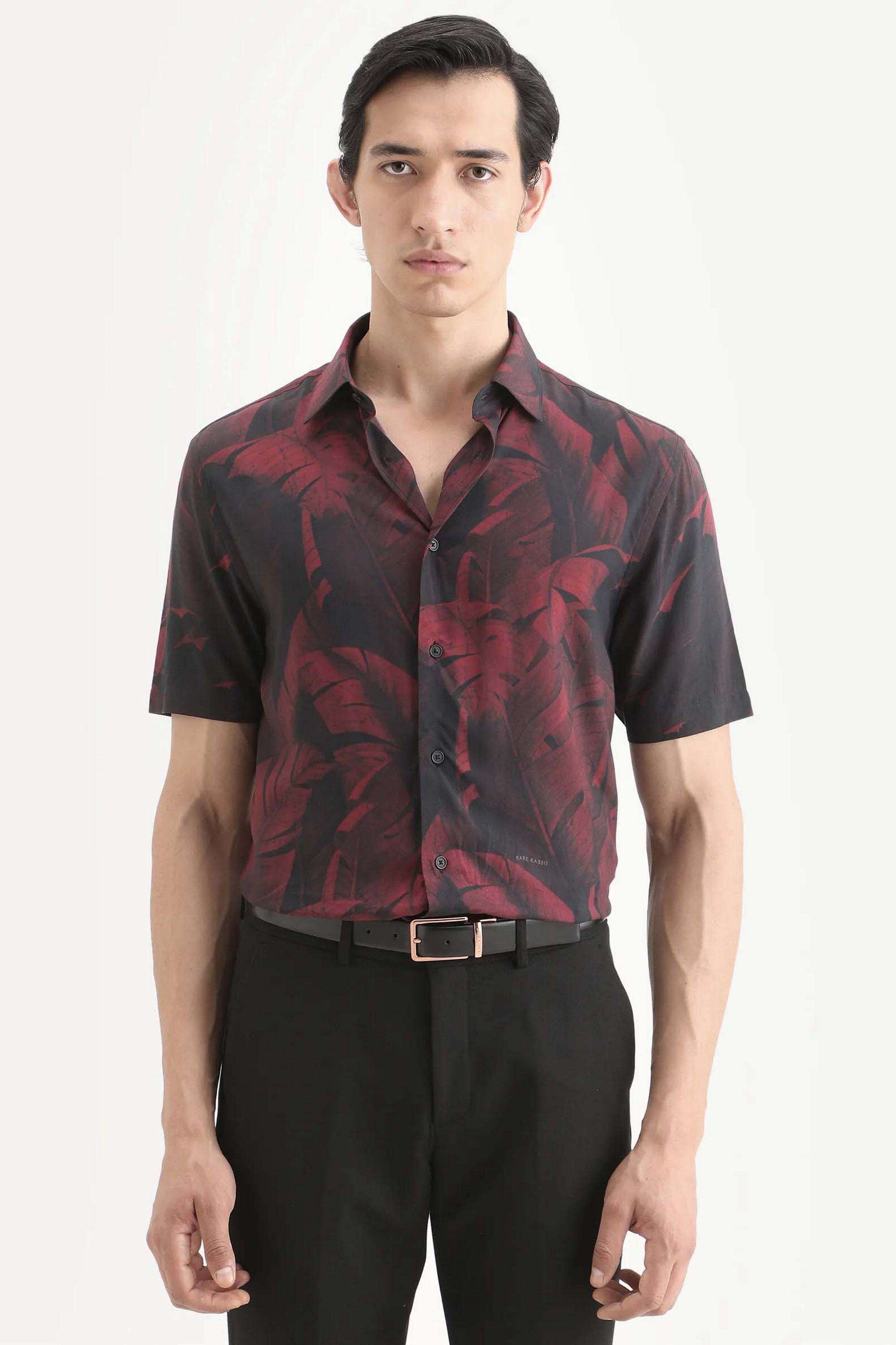 Floral-Cotton-Regular-Fit-Men-Casual-Wear-Shirt