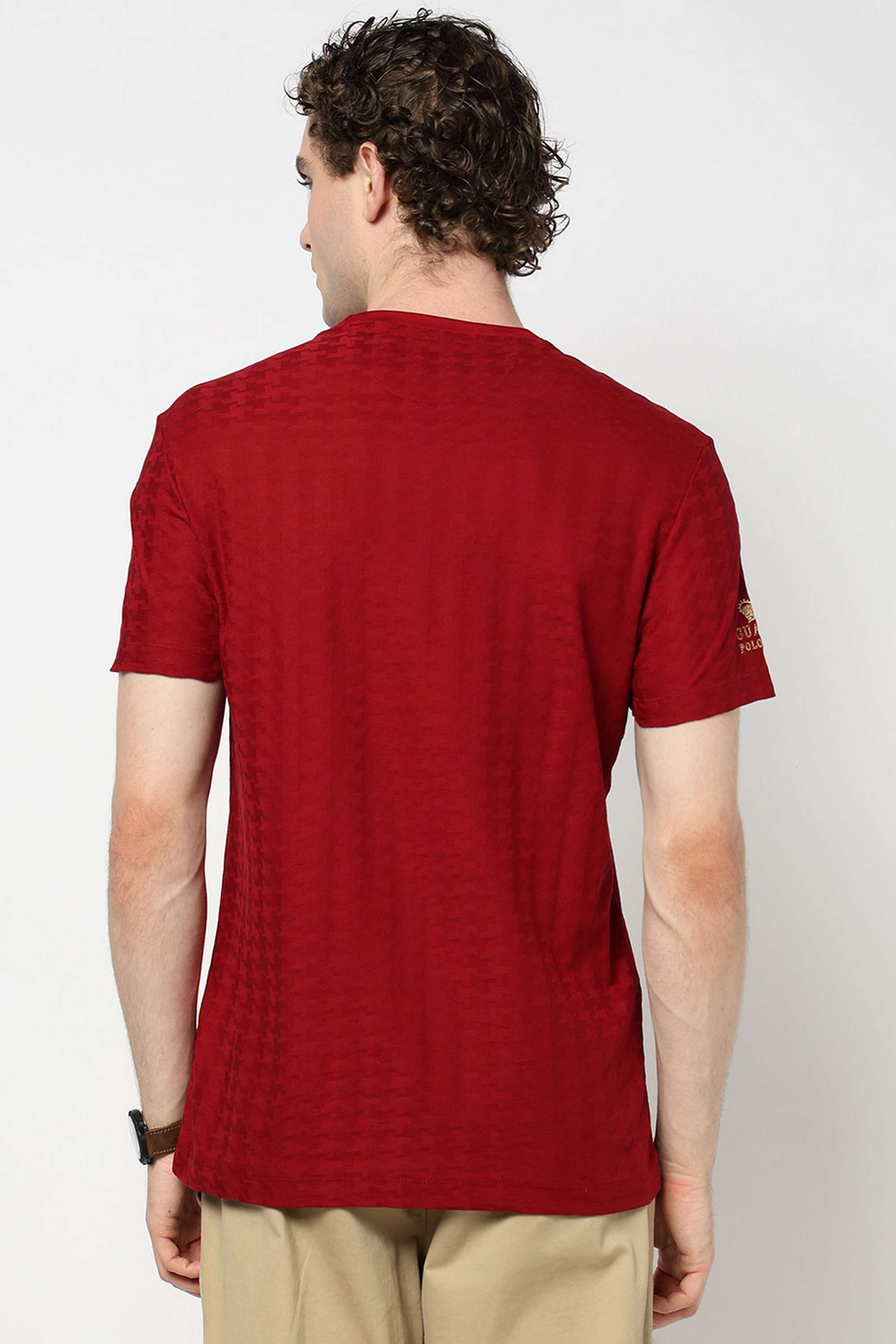 Typographic-Blended-Fabric-Slim-Fit-Men-T-Shirt