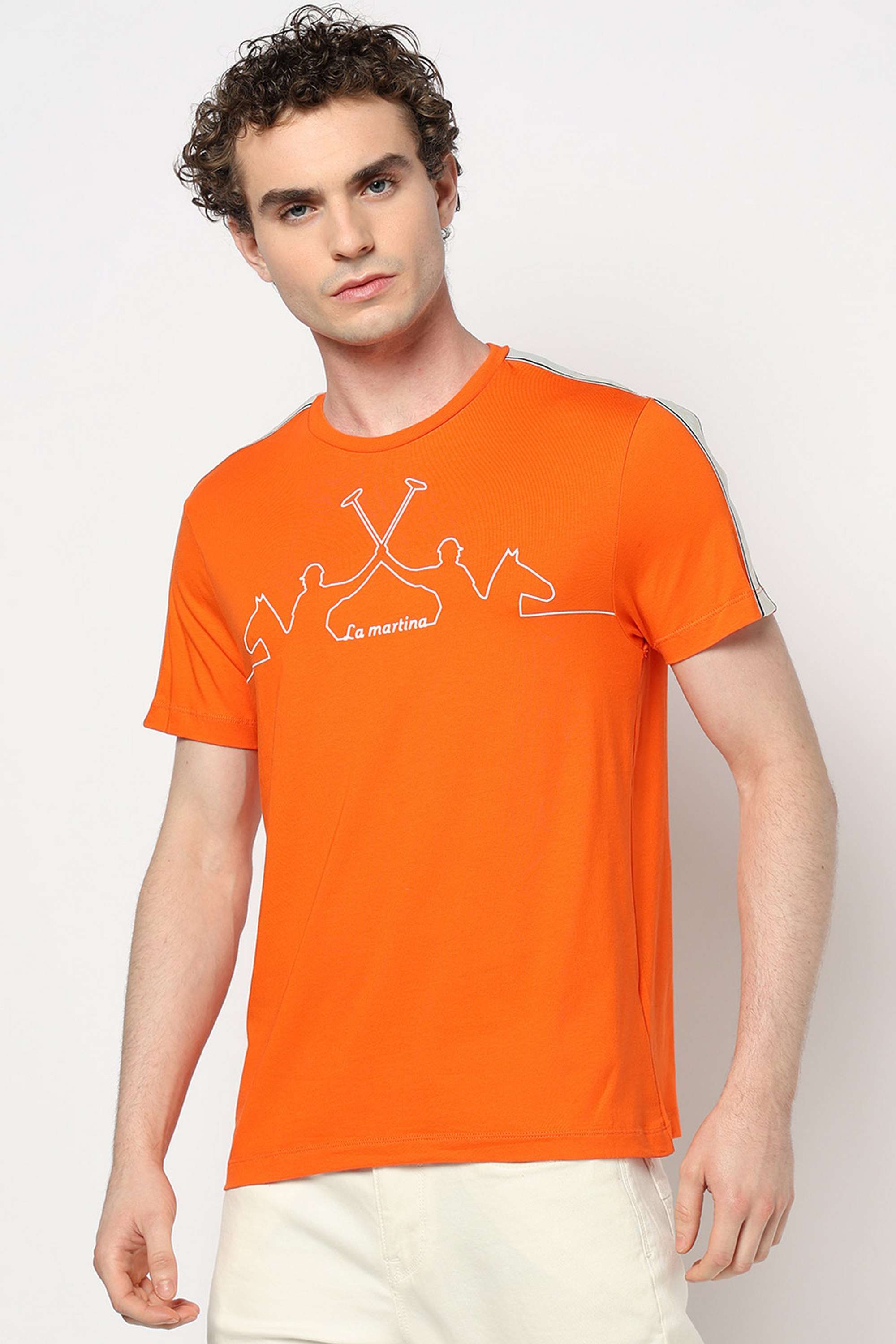 Printed-Blended-Fabric-Slim-Fit-Men-T-Shirt