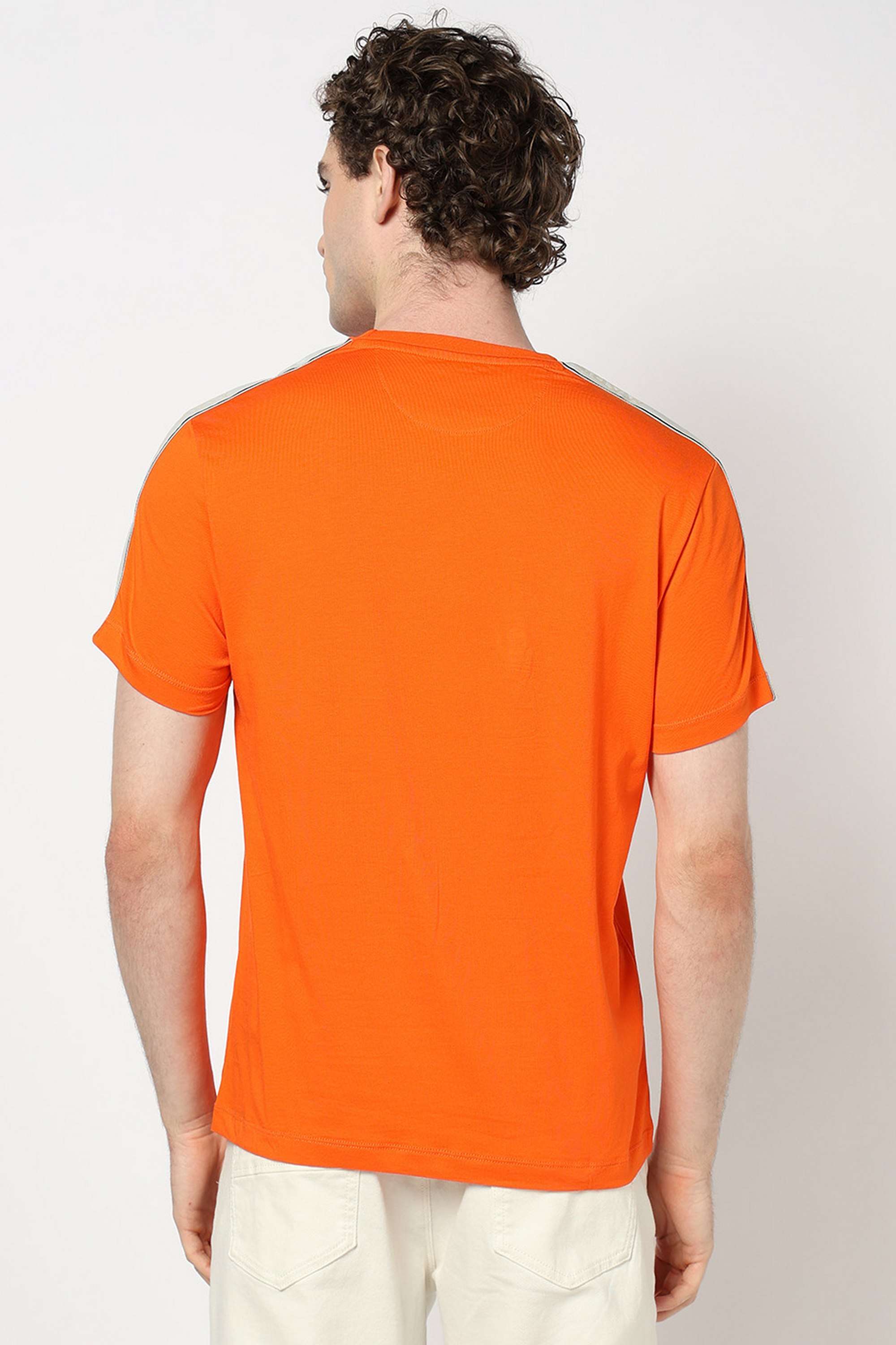 Printed-Blended-Fabric-Slim-Fit-Men-T-Shirt