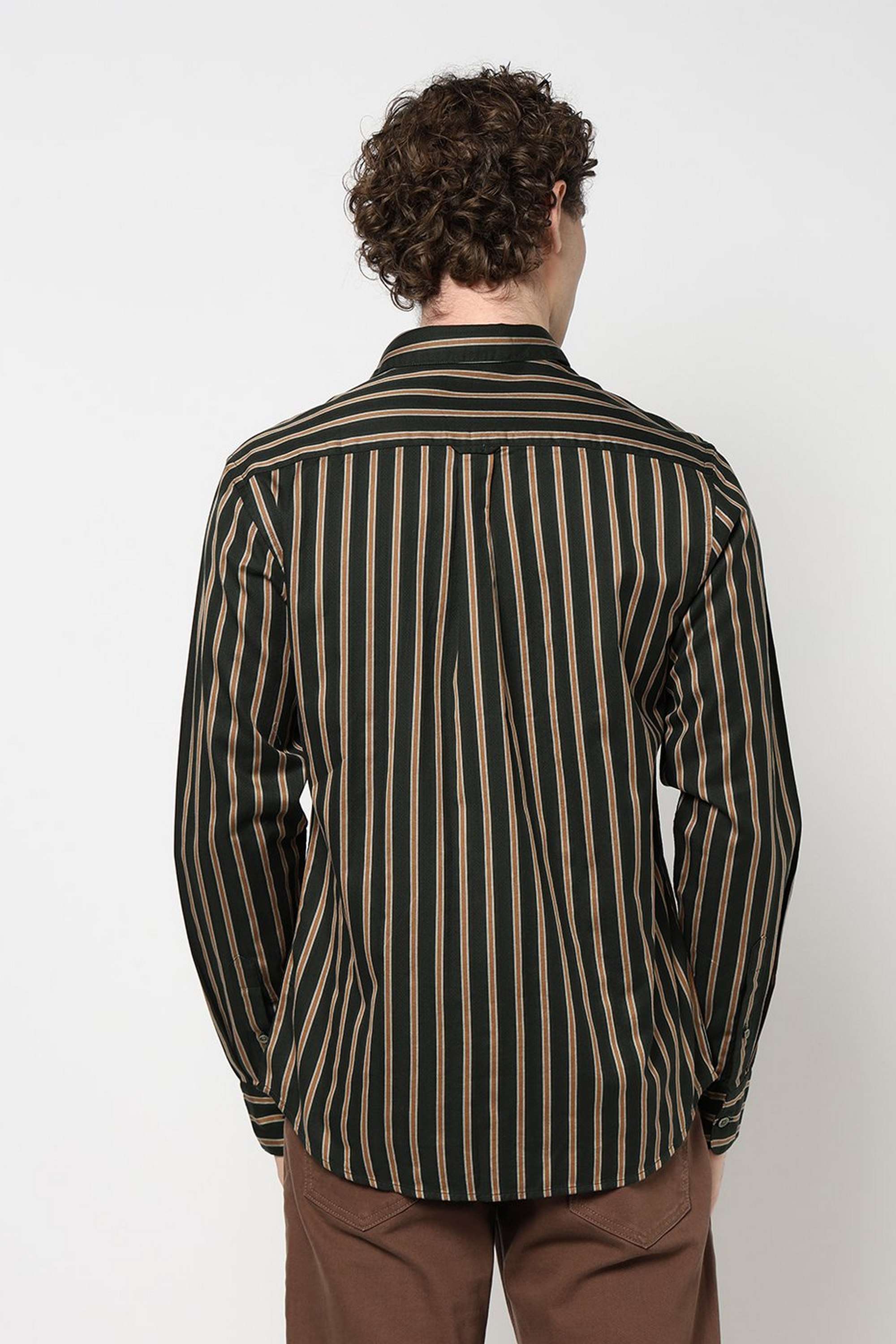 Stripes-Blended-Fabric-Regular-Fit-Men-s-Shirt