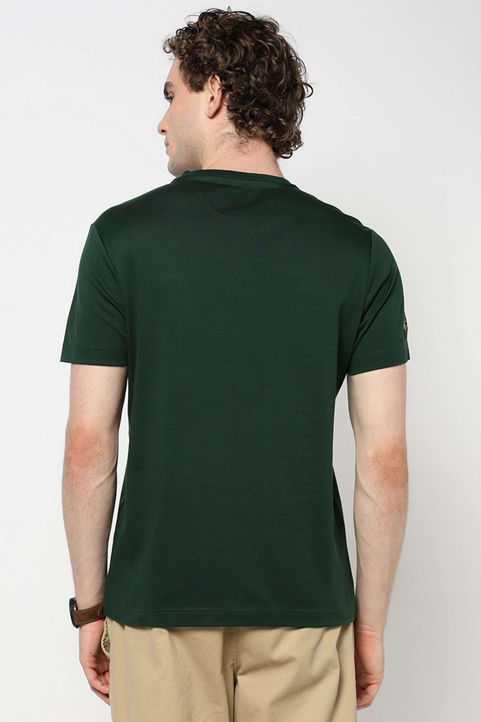 Printed-Blended-Fabric-Slim-Fit-Men-T-Shirt