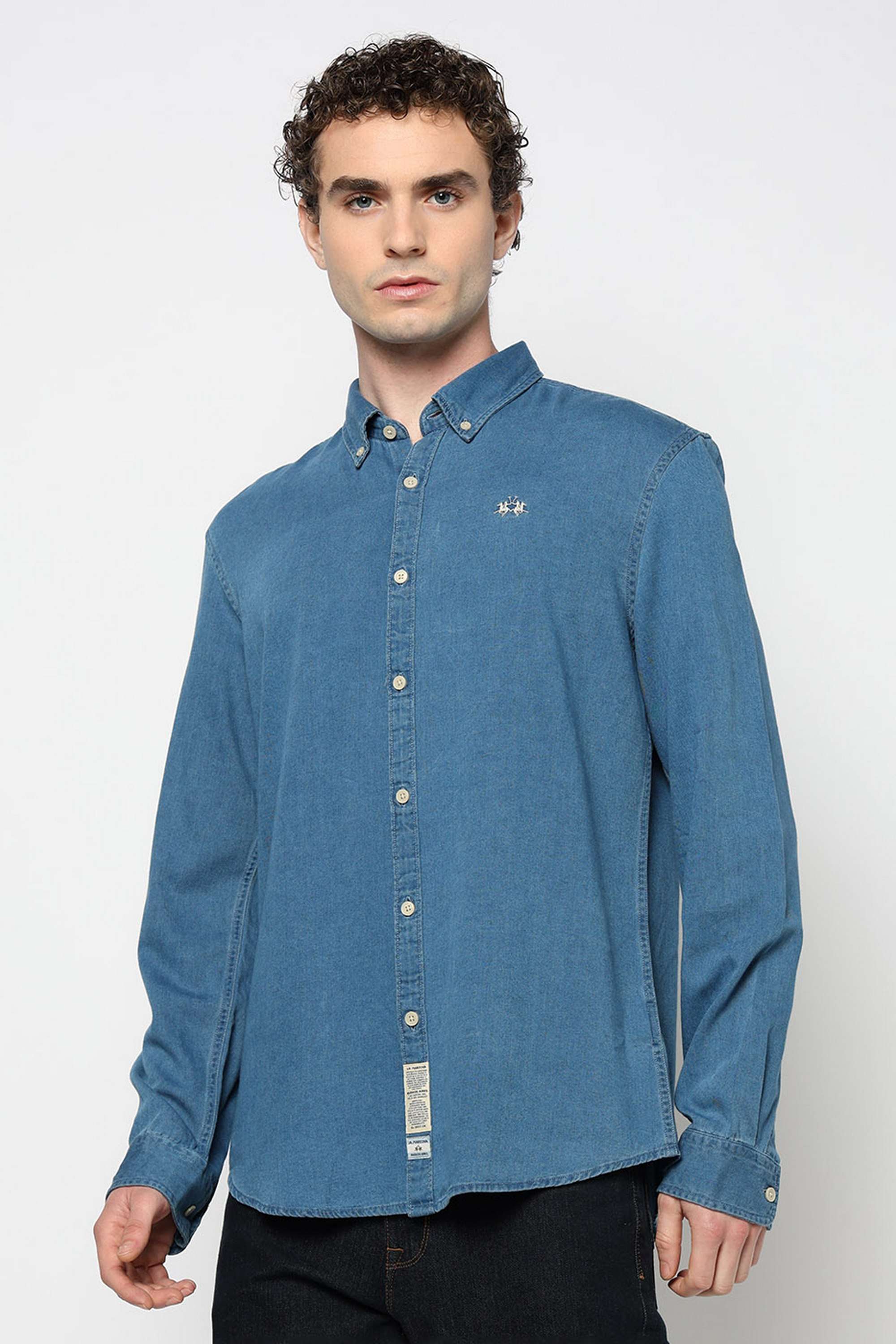 Solid-Cotton-Slim-Fit-Men-s-Casual-Shirt