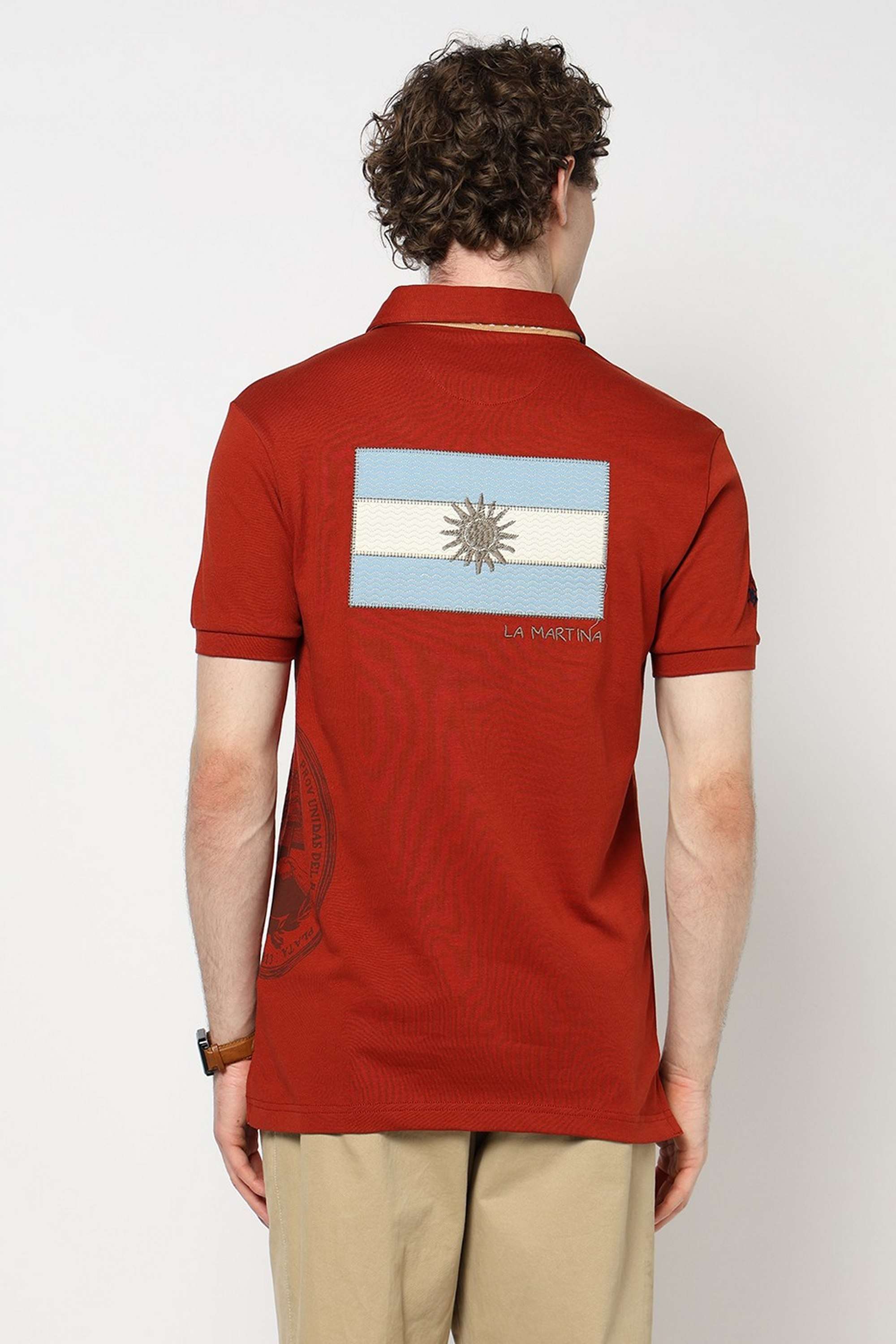 Solid-Blended-Fabric-Polo-Men-s-T-Shirt