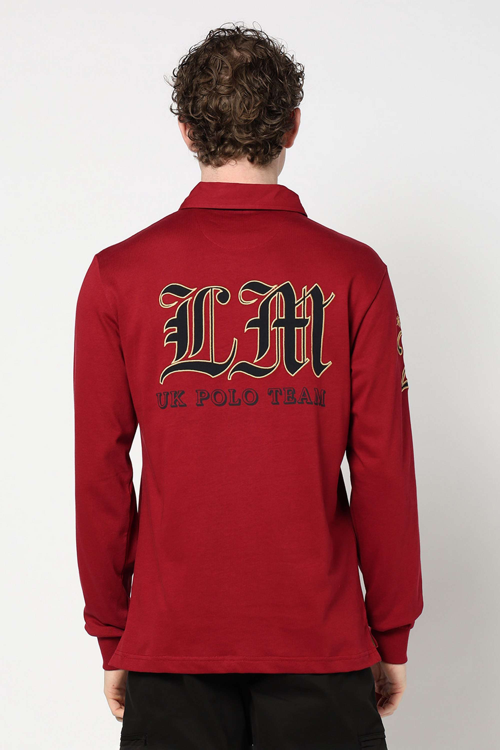 Solid-Blended-Fabric-Polo-Men-s-T-Shirt