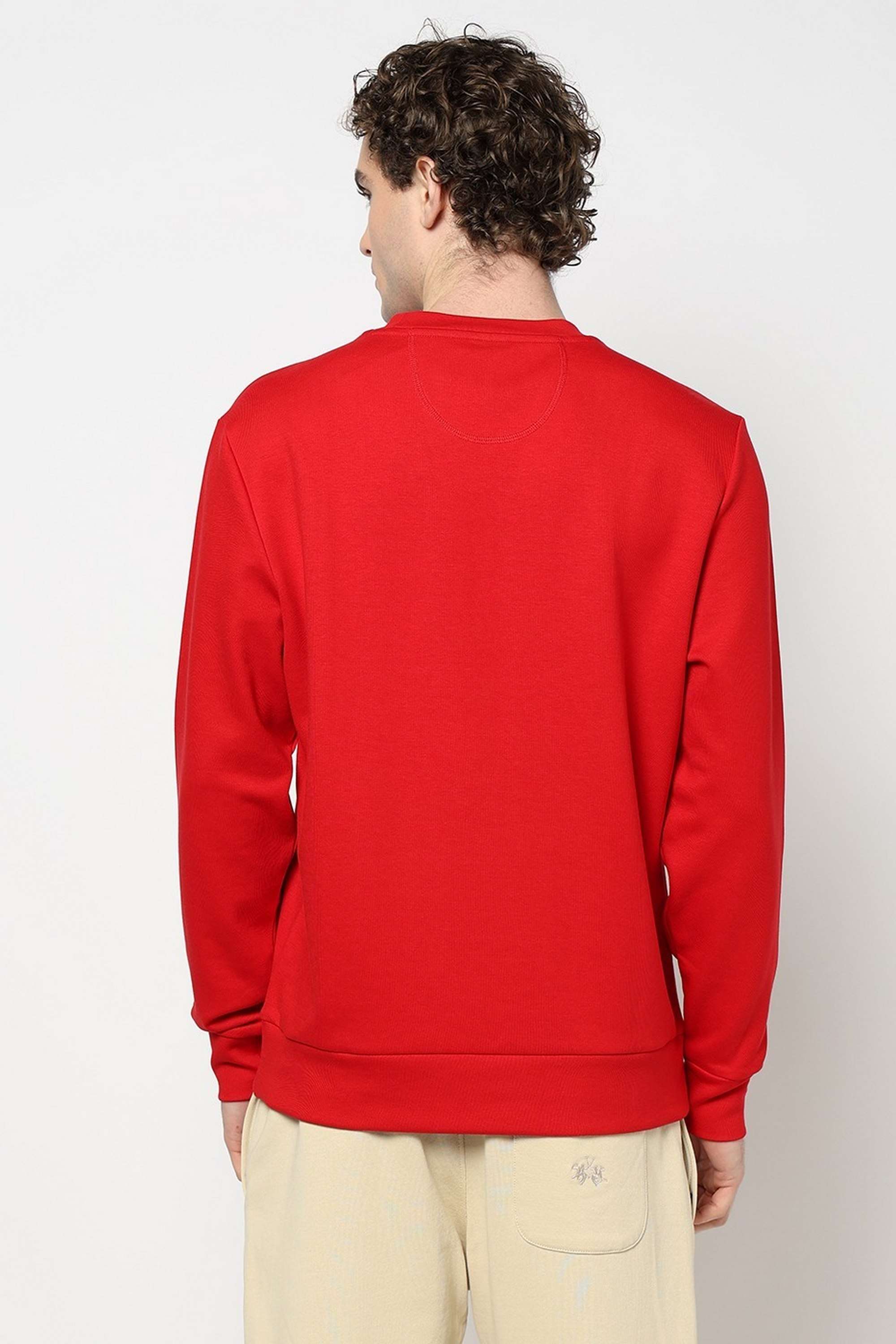 Solid-Blended-Fabric-Regular-Fit-Men-s-Sweatshirt