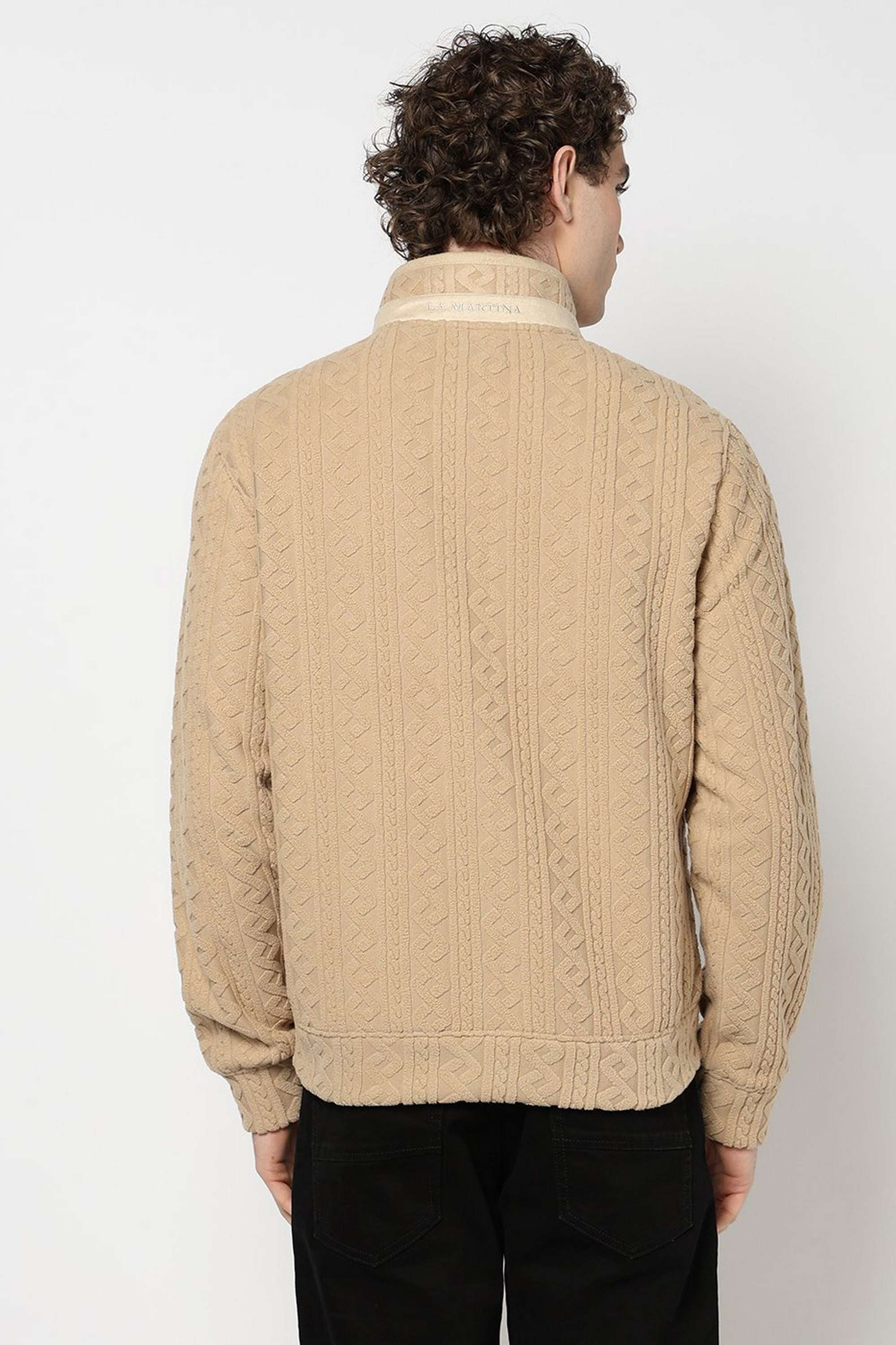 Solid-Blended-Fabric-Regular-Fit-Men-s-Jacket