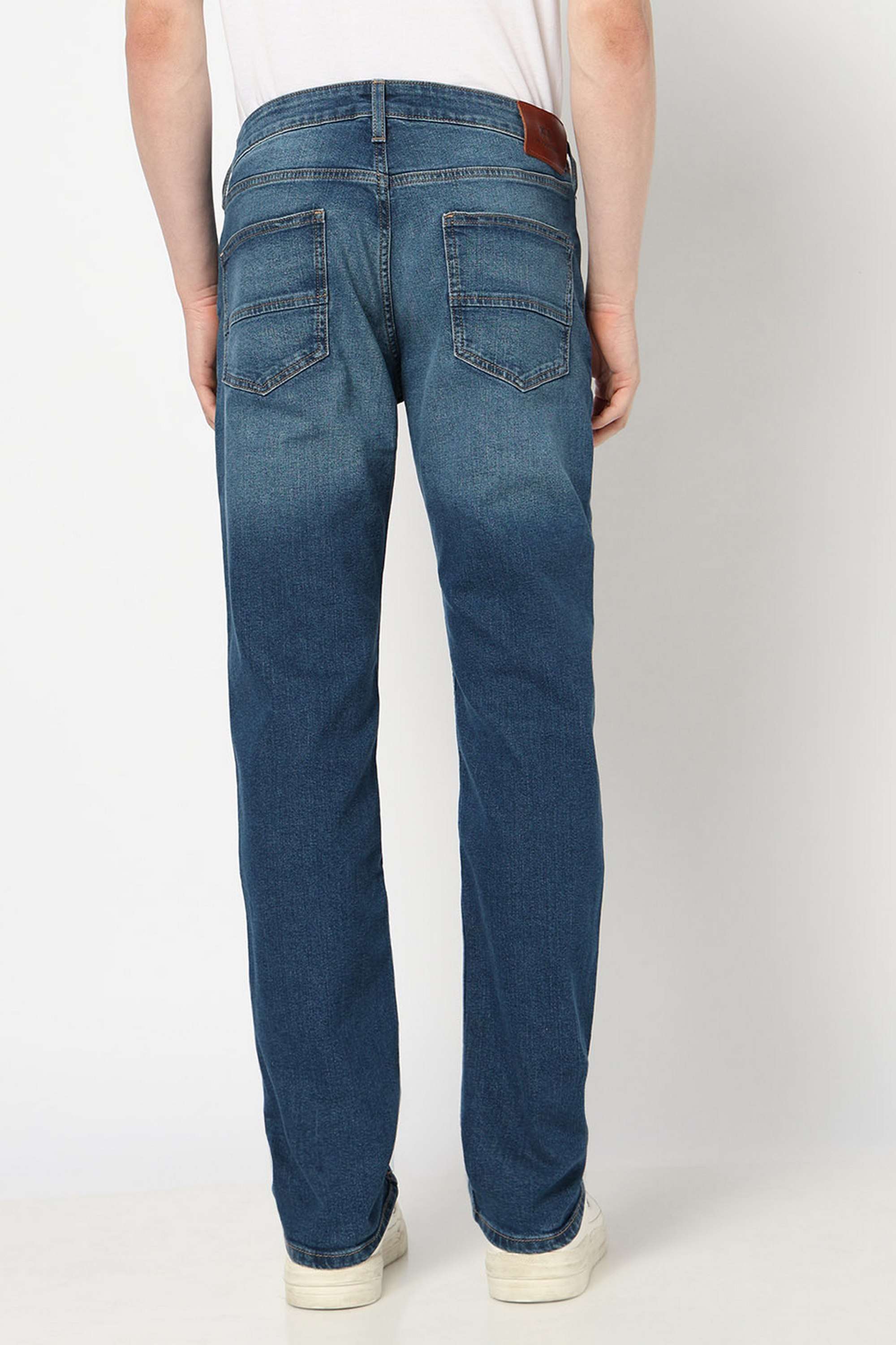 Solid-Cotton-Blend-Slim-Fit-Men-s-Jeans