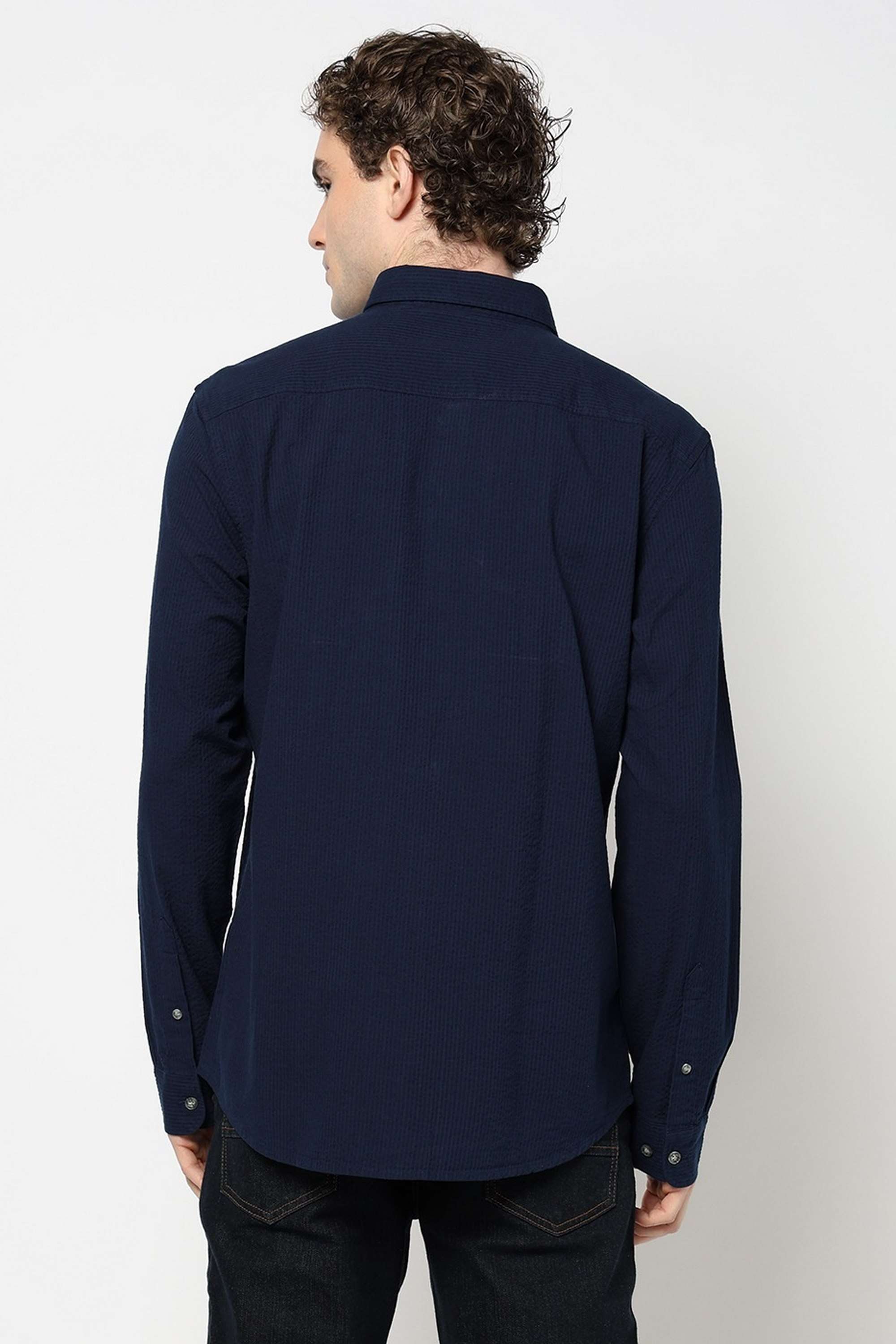 Solid-Cotton-Slim-Fit-Men-s-Casual-Shirt