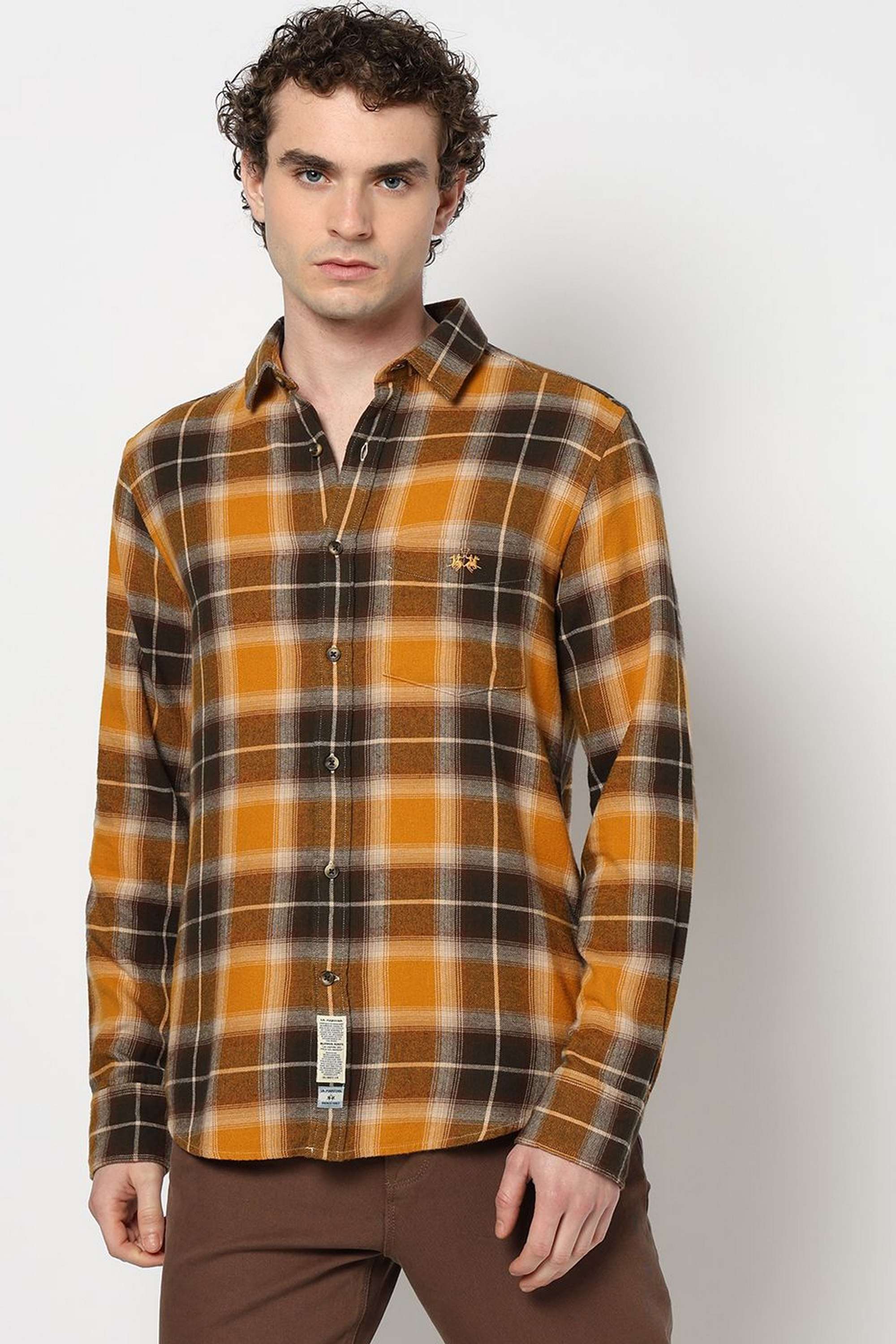 Checks-Blended-Fabric-Regular-Fit-Men-s-Shirt