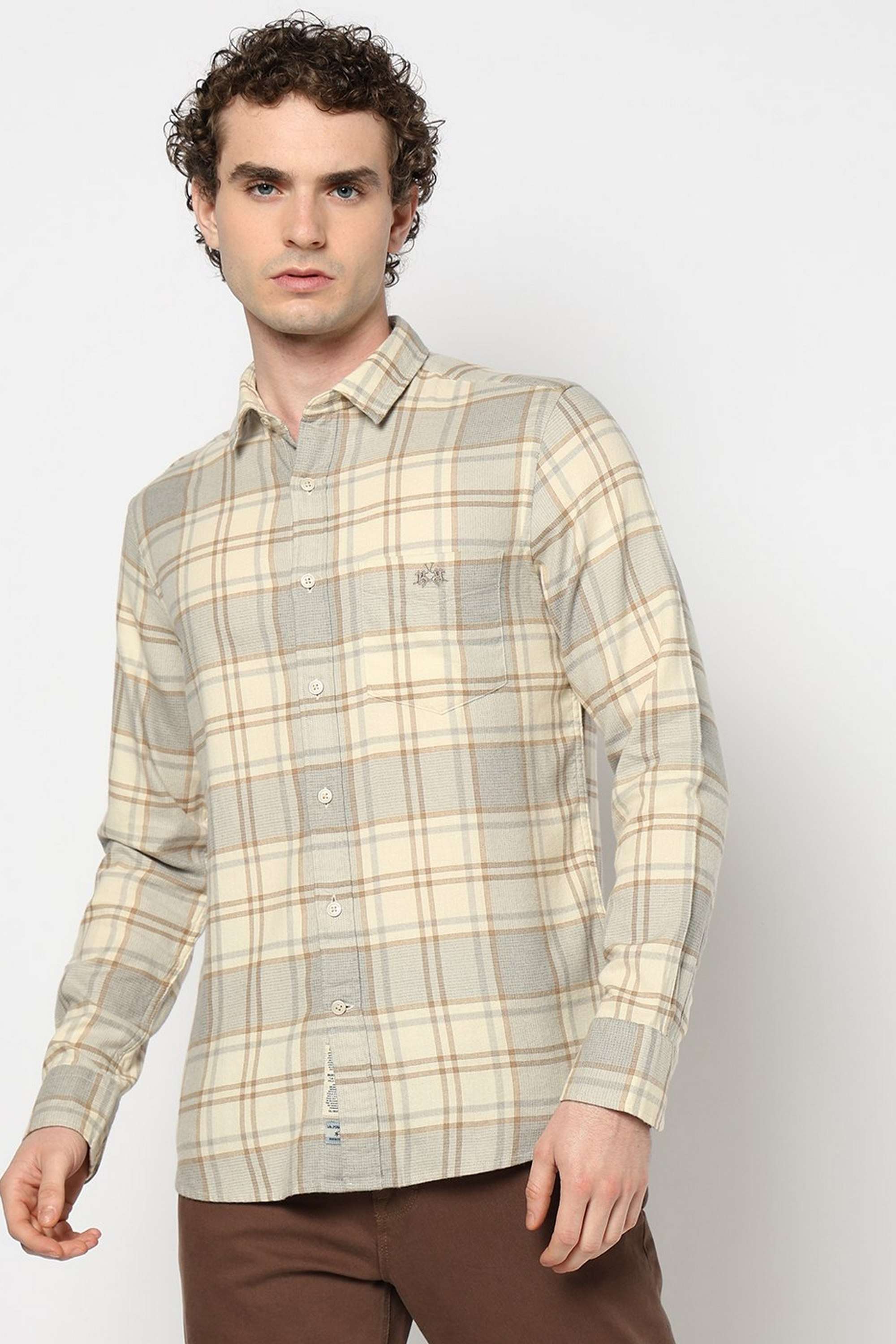 Checks-Blended-Fabric-Regular-Fit-Men-s-Shirt