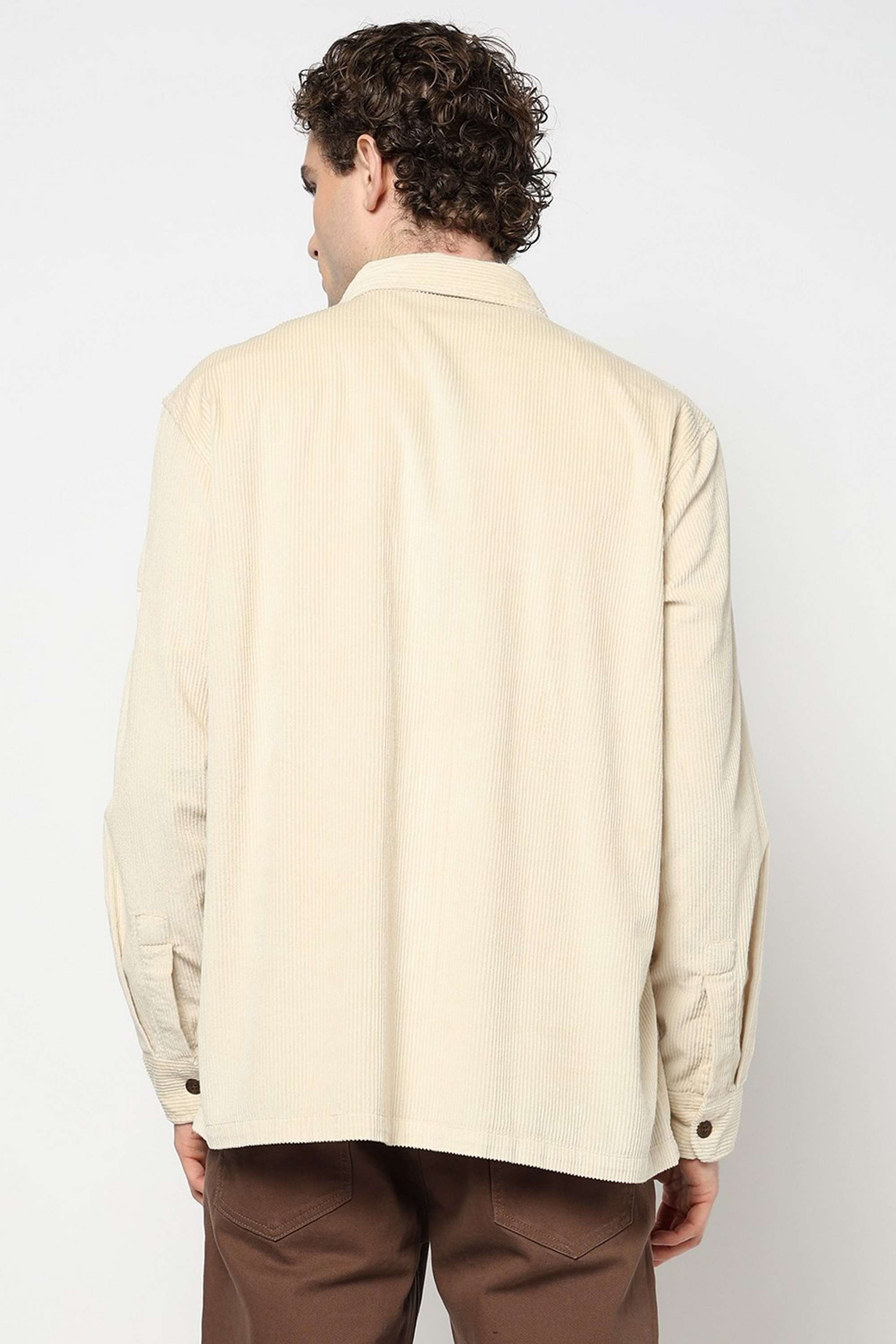 Solid-Blended-Fabric-Regular-Fit-Men-s-Shirt