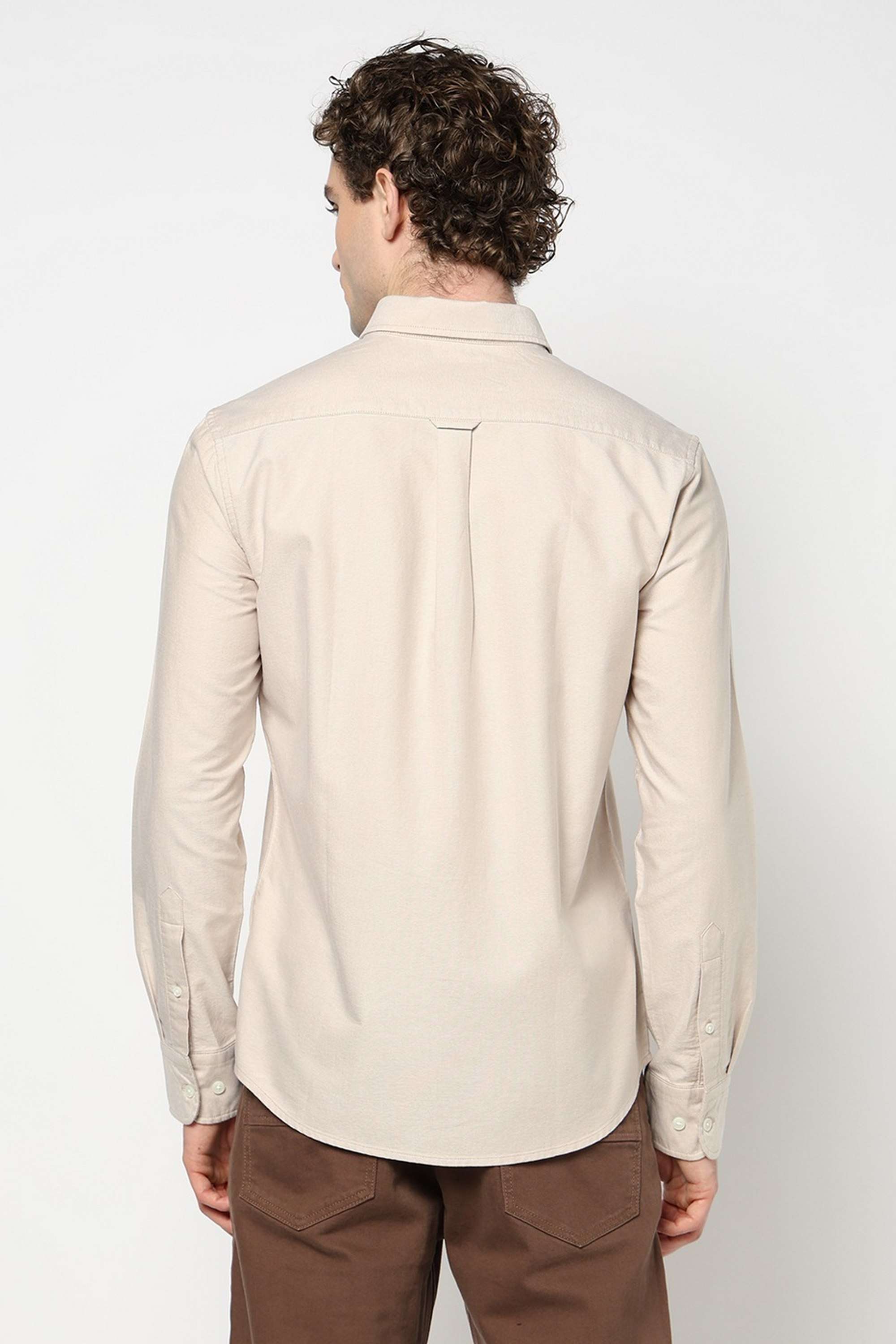 Solid-Cotton-Regular-Fit-Men-s-Casual-Shirt