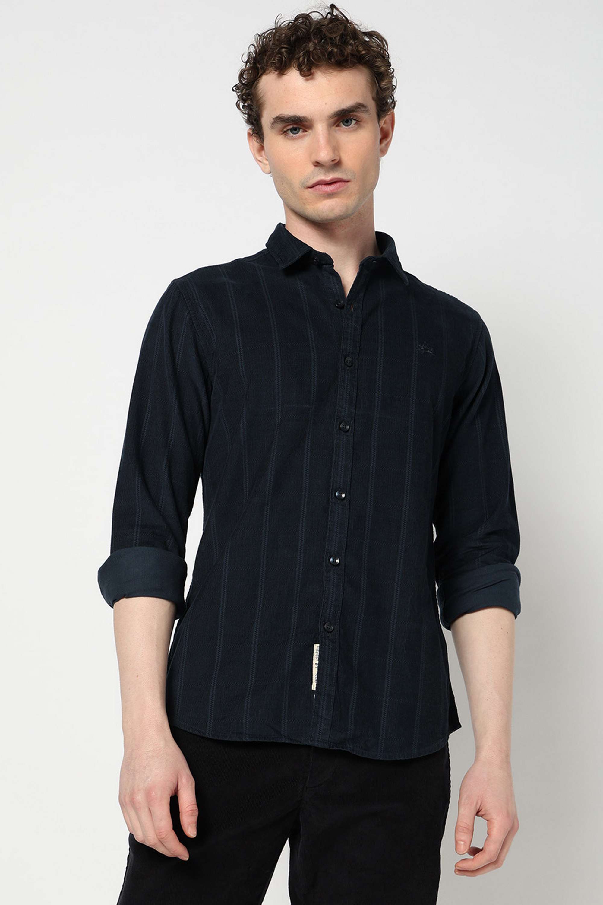 Checks-Blended-Fabric-Slim-Fit-Men-s-Shirt