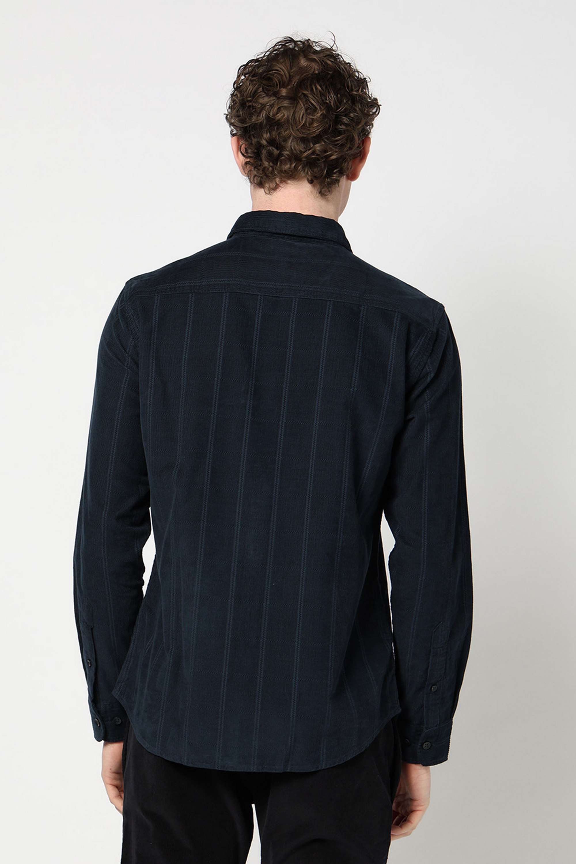 Checks-Blended-Fabric-Slim-Fit-Men-s-Shirt