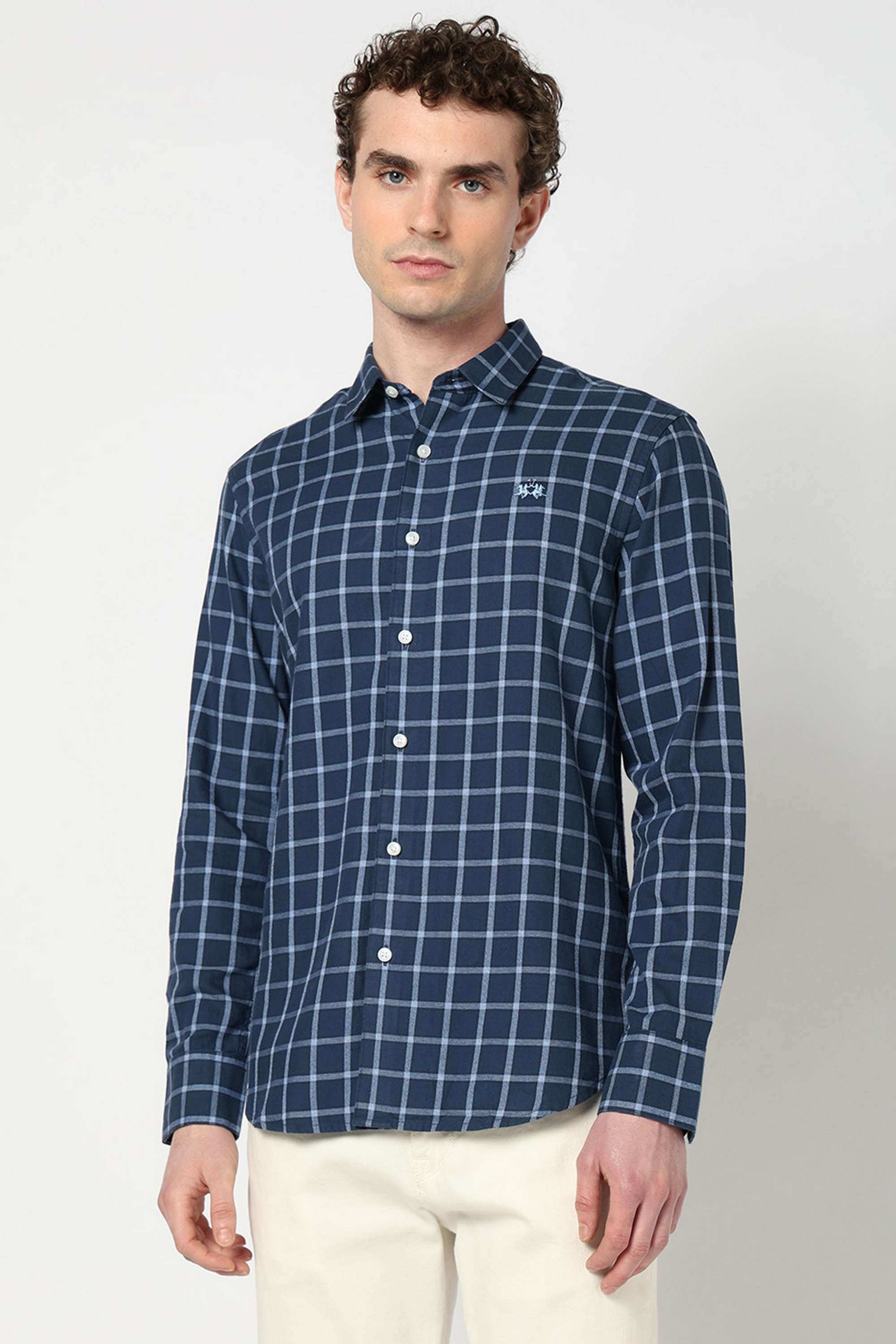 Checks-Blended-Fabric-Regular-Fit-Men-s-Shirt