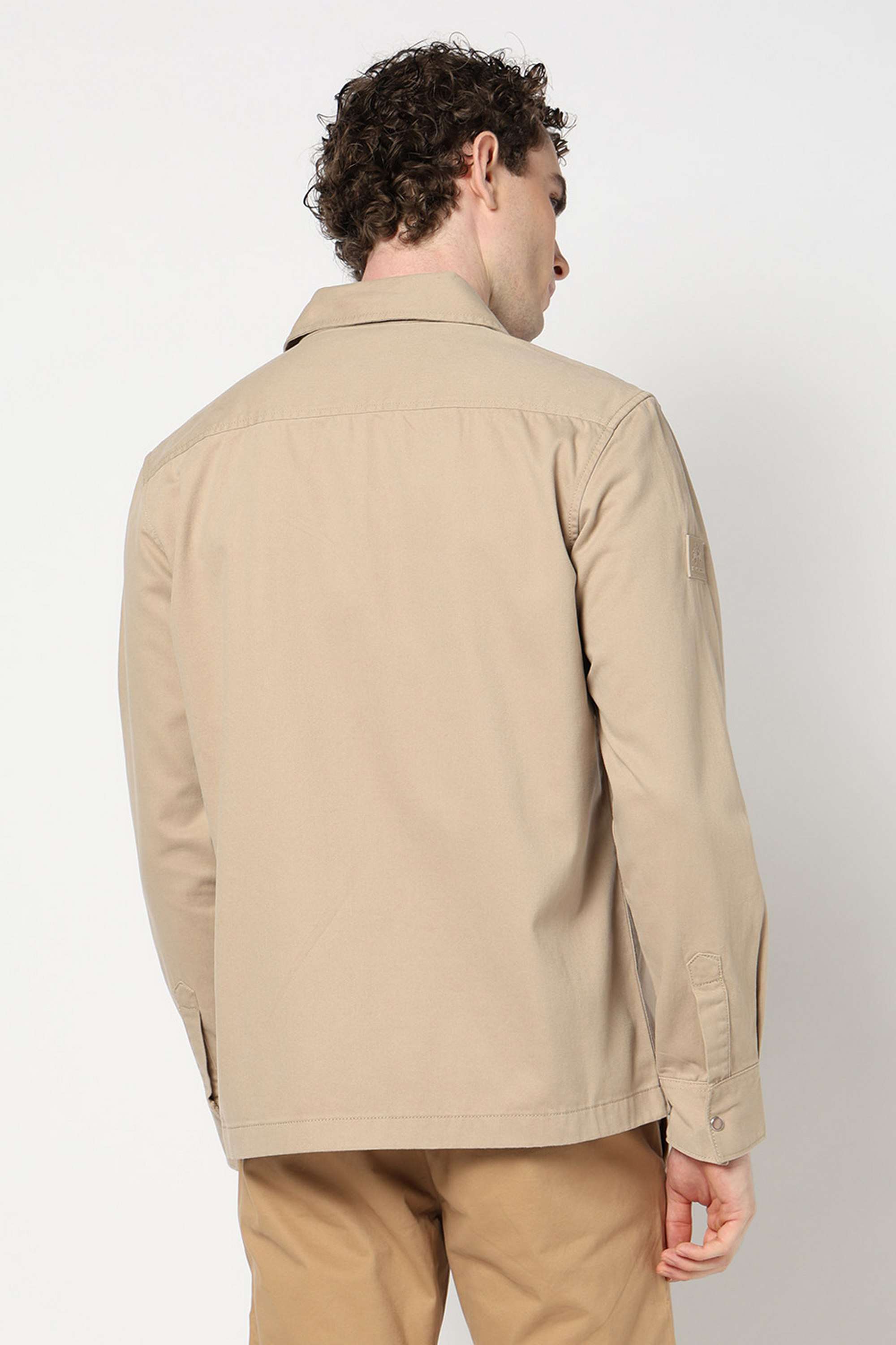 Solid-Blended-Fabric-Regular-Fit-Men-s-Shirt